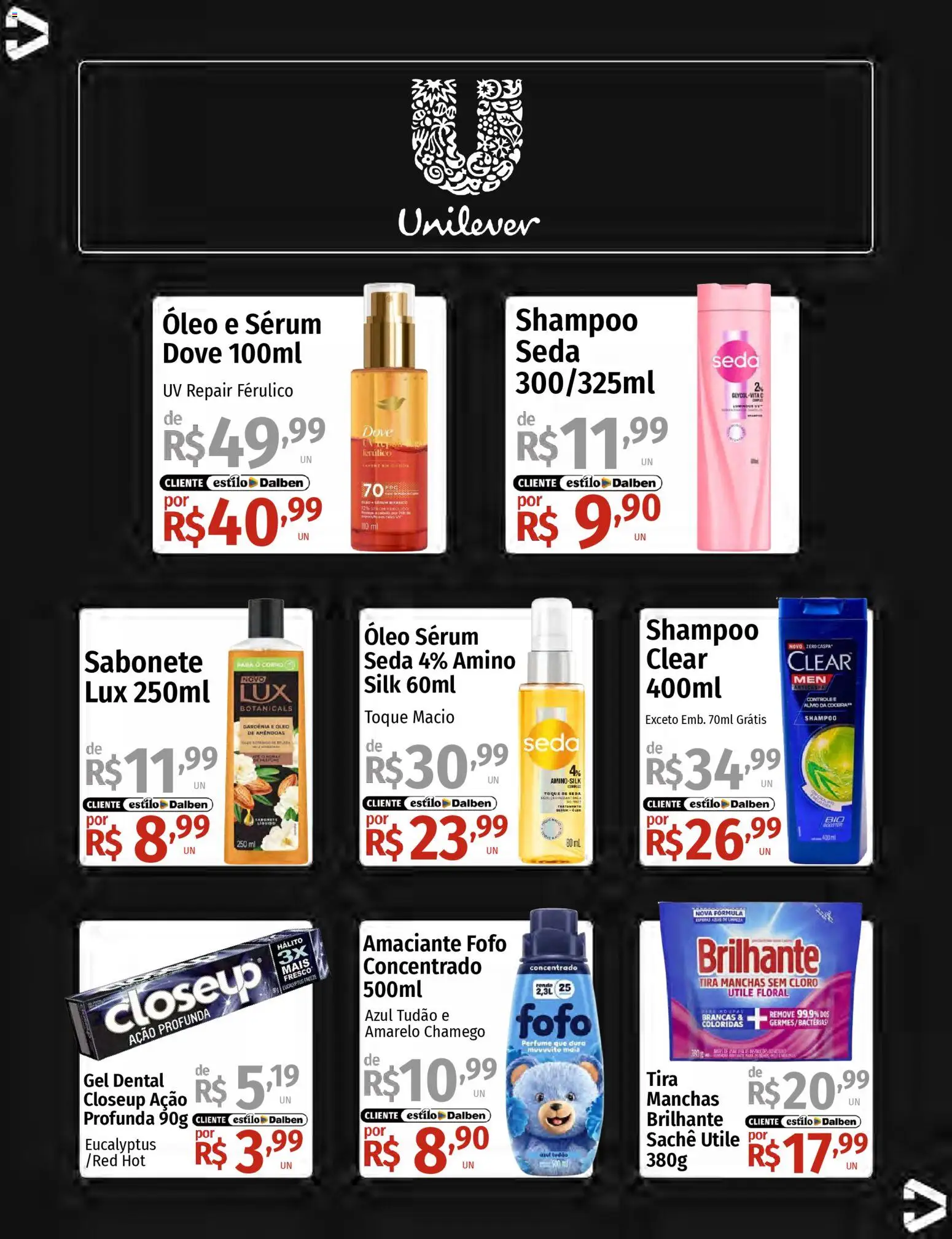 Supermercado Dalben Folheto - válido de 12.02.2026 | Página: 31 | Produtos: Shampoo, Perfume, Tira manchas, Dove