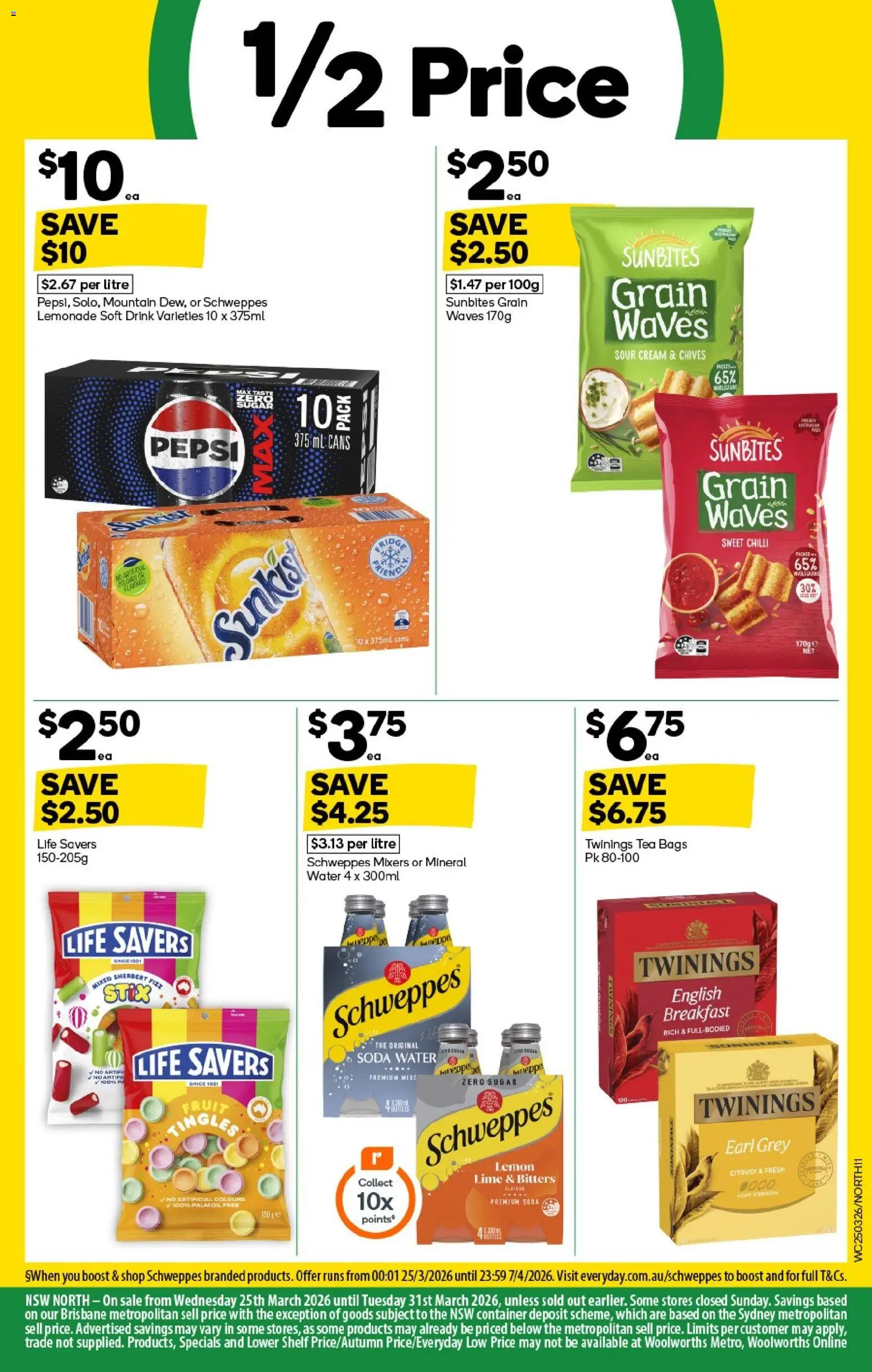 Woolworths catalogue - valid from 25.03.2026 | Page: 11 | Products: Shelf, Sour cream, Cream, Water