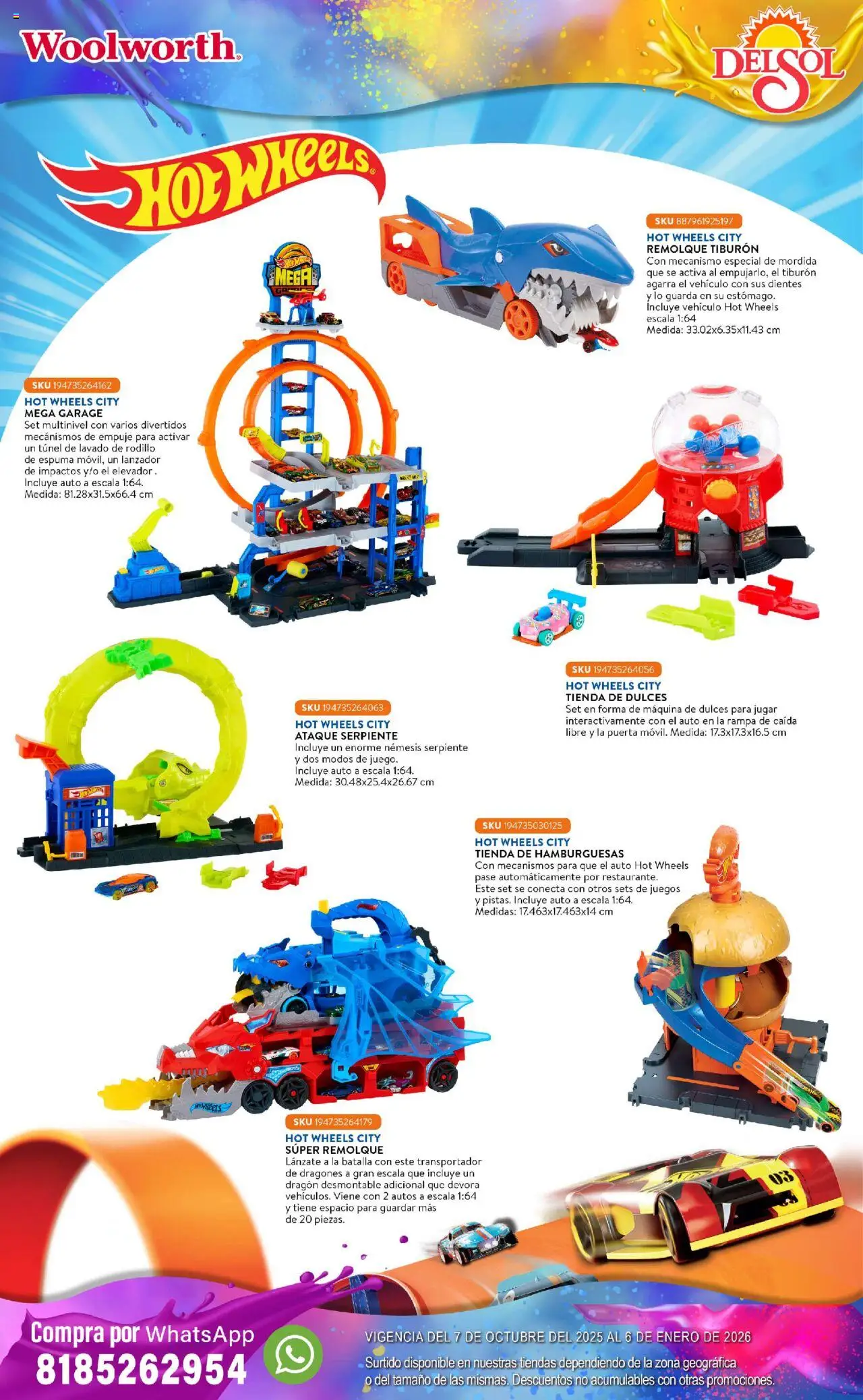 Nuevas ofertas de Del Sol y Woolworth válidas en toda la República Mexicana desde el 07.10.2025. ¡Encuentra las mejores ofertas en Del Sol y Woolworth - Catálogo Castillo Del Juguete! | Página: 188 | Productos: Dulces, Espuma, Rodillo