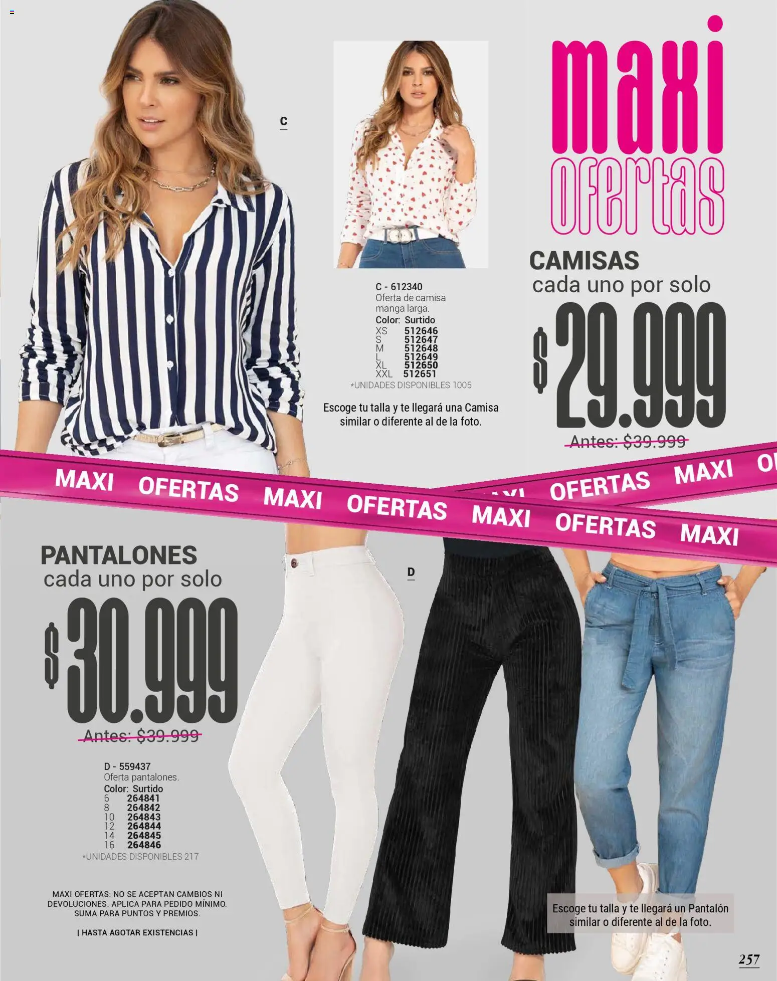 Carmel revista - valida desde el 01.01.2026 | Página: 257 | Productos: Té, Camisa, Pantalones