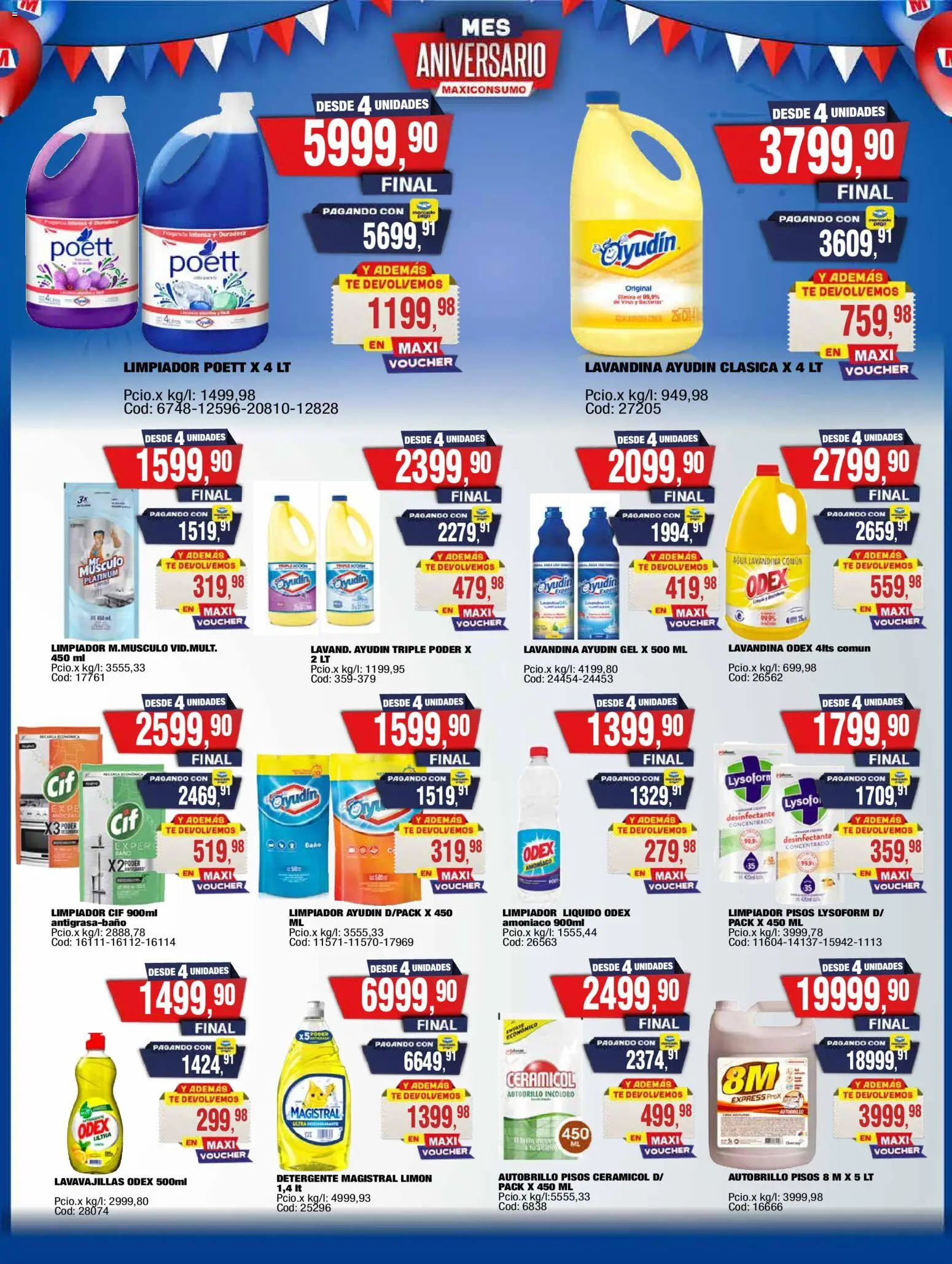 Maxiconsumo ofertas │ válido desde el 15.12.2025 | Página: 26 | Productos: Desinfectante, Lavavajillas, Limón, Té