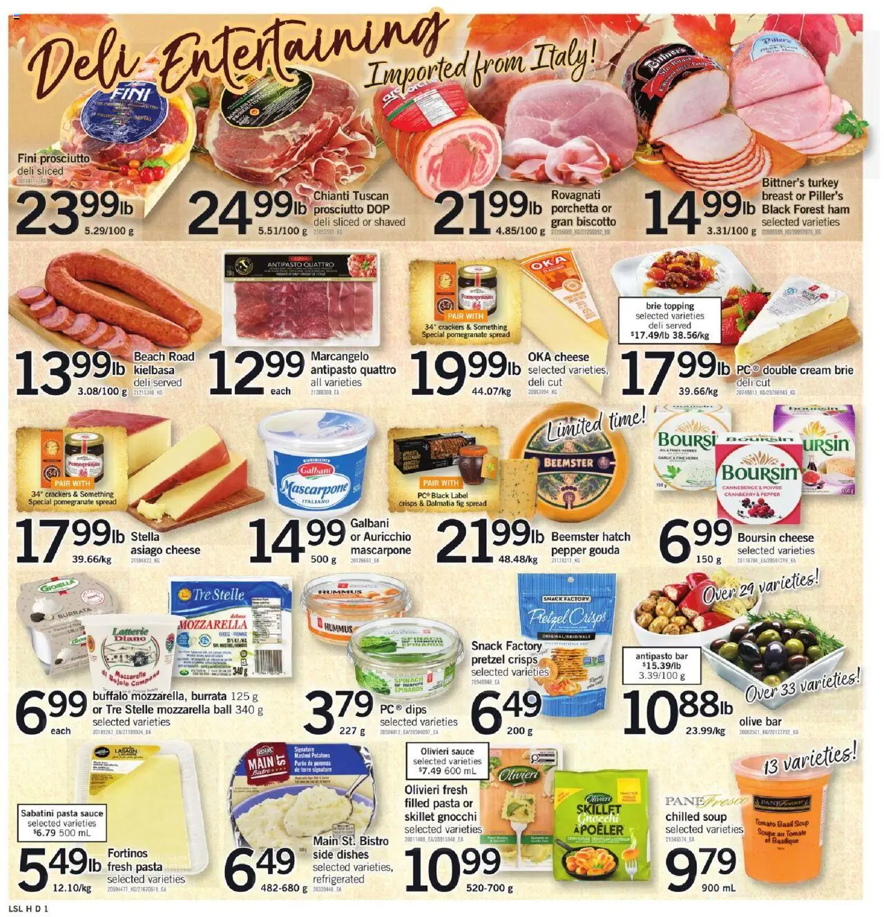 Loblaws flyer valid from 02.10.2025 | Page: 6 | Products: Purse, Turkey, Potatoes, Ham