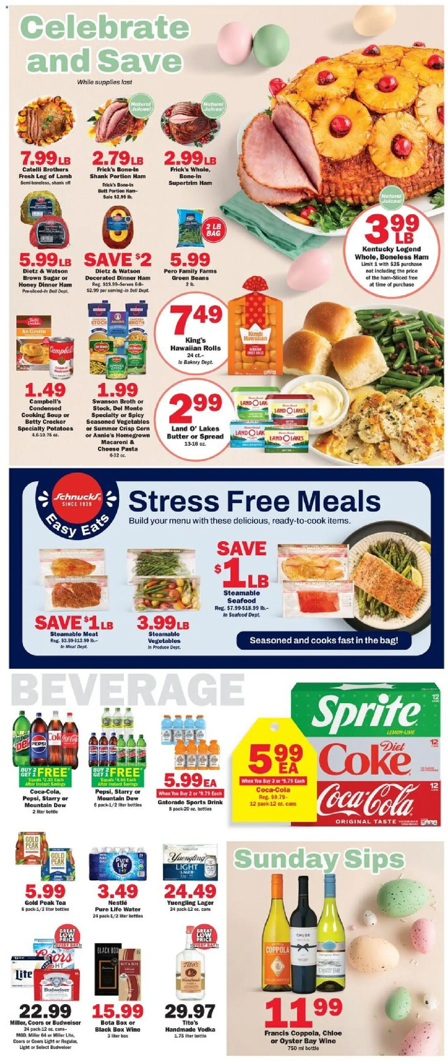 Schnucks Weekly Print Ad - IN - valid from 01.04.2026 | Page: 3 | Products: Bakery, Butter, Cheese, Pasta