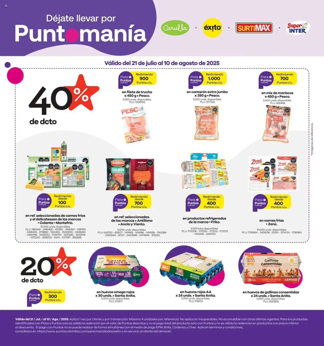 Surtimax revista - valida desde el 21.07.2025 | Página: 1 | Productos: Ducha Bidet, Mariscos, Huevos, Jamón