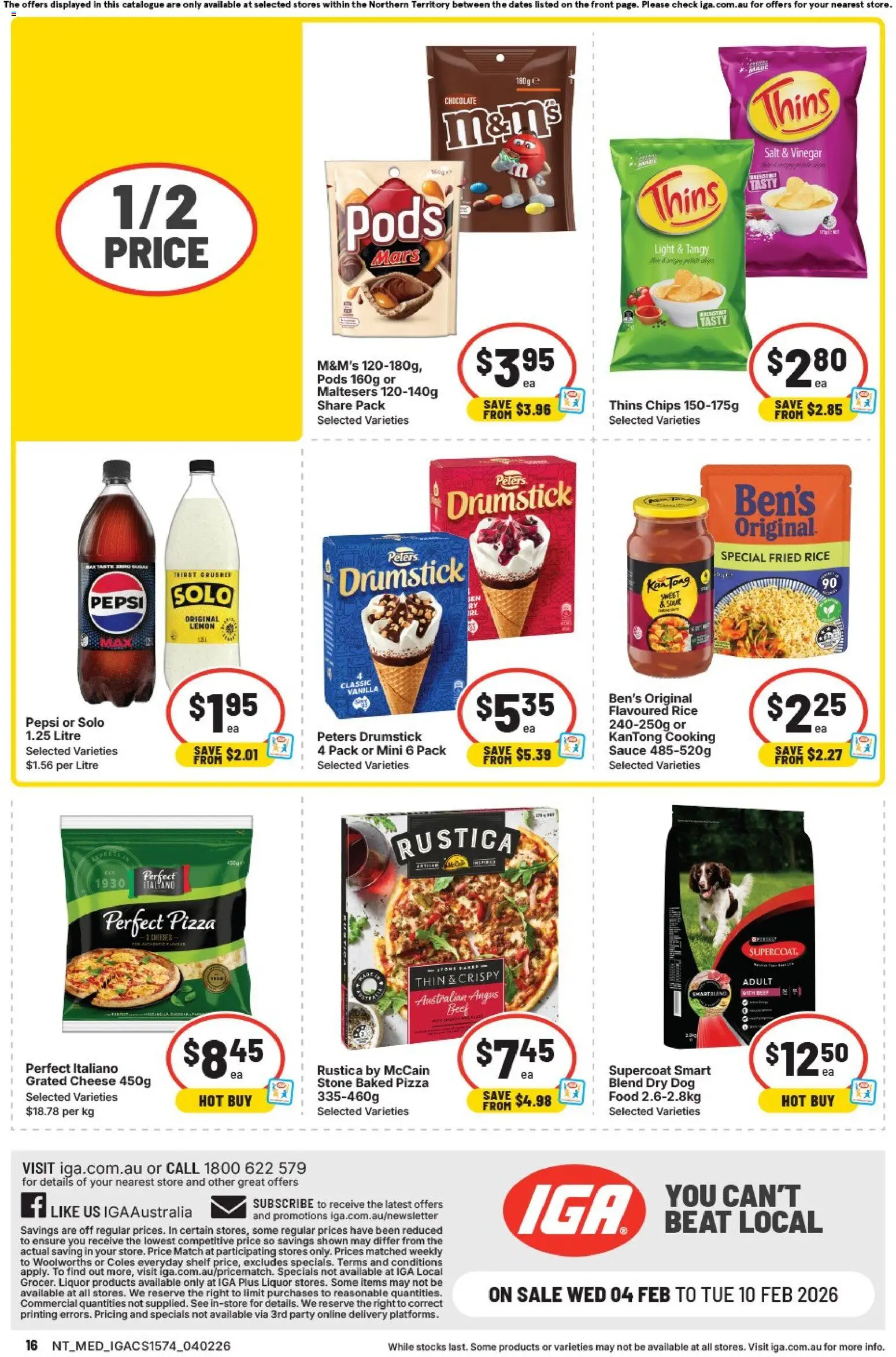 IGA catalogue - valid from 04.02.2026 | Page: 16 | Products: Shelf, Rice, Chips, Sauce