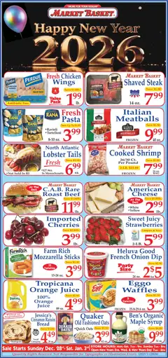 Preview of Market Basket weekly ads valid from 28.12.2025
