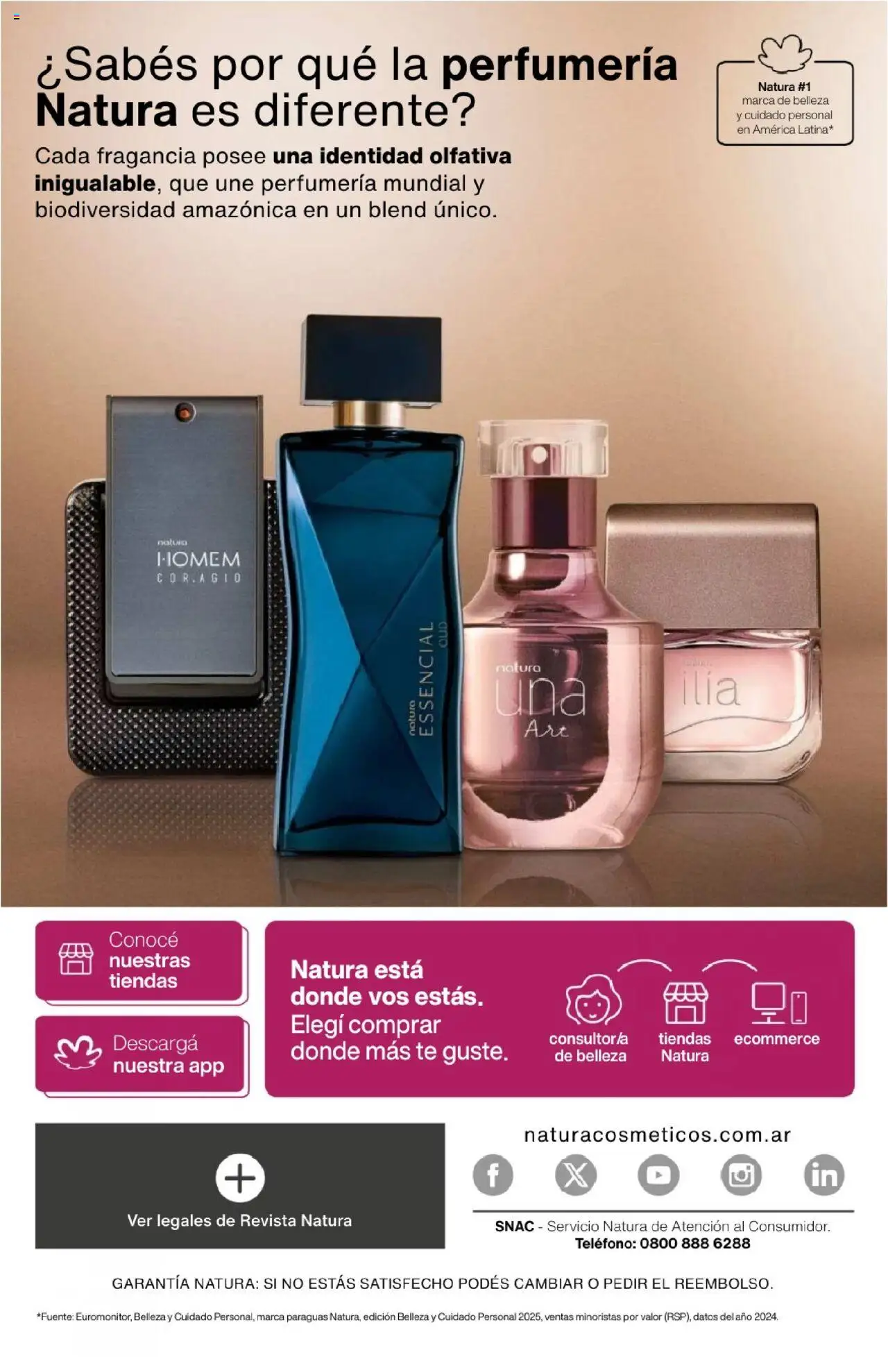 Natura - Catálogo Ciclo 15 │ válido desde el 01.10.2025 | Página: 270 | Productos: Teléfono, Fragancia, Té