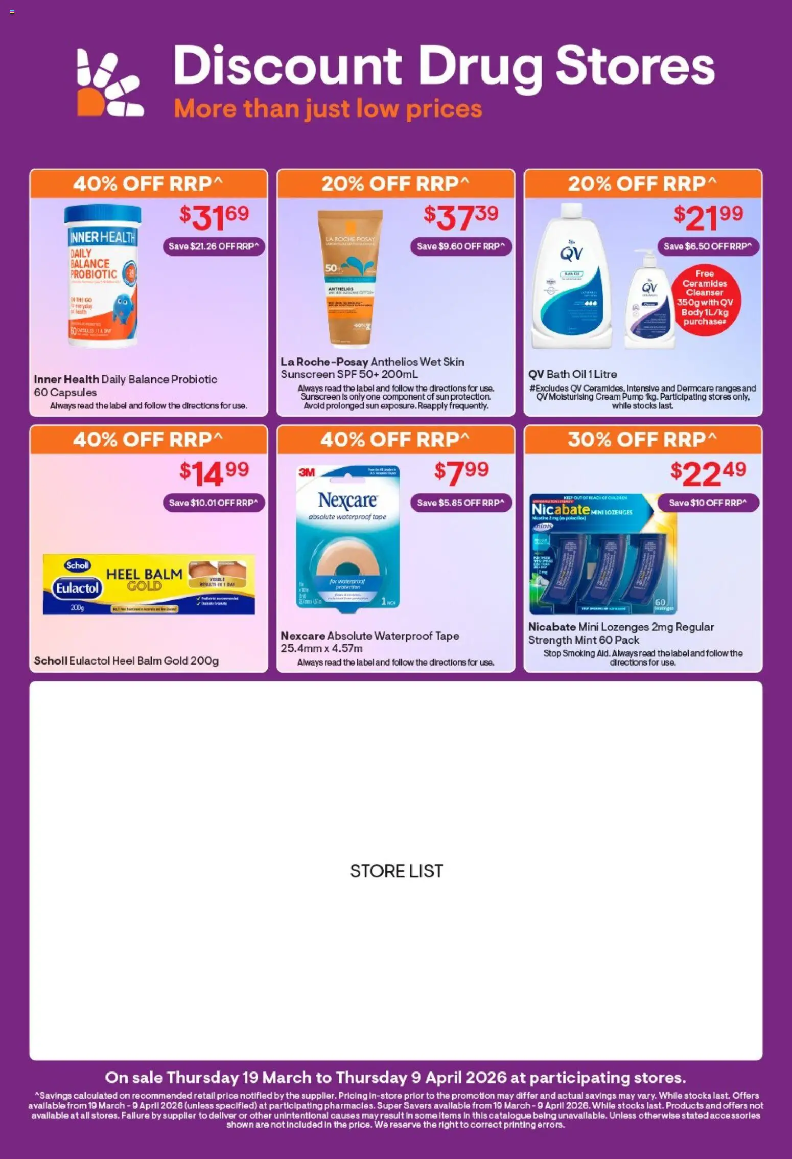 Discount Drug Stores catalogue - valid from 19.03.2026 | Page: 16 | Products: Bath, Sunscreen, Cream, Accessories