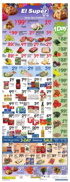 Preview of El Super weekly ads valid from 29.10.2025
