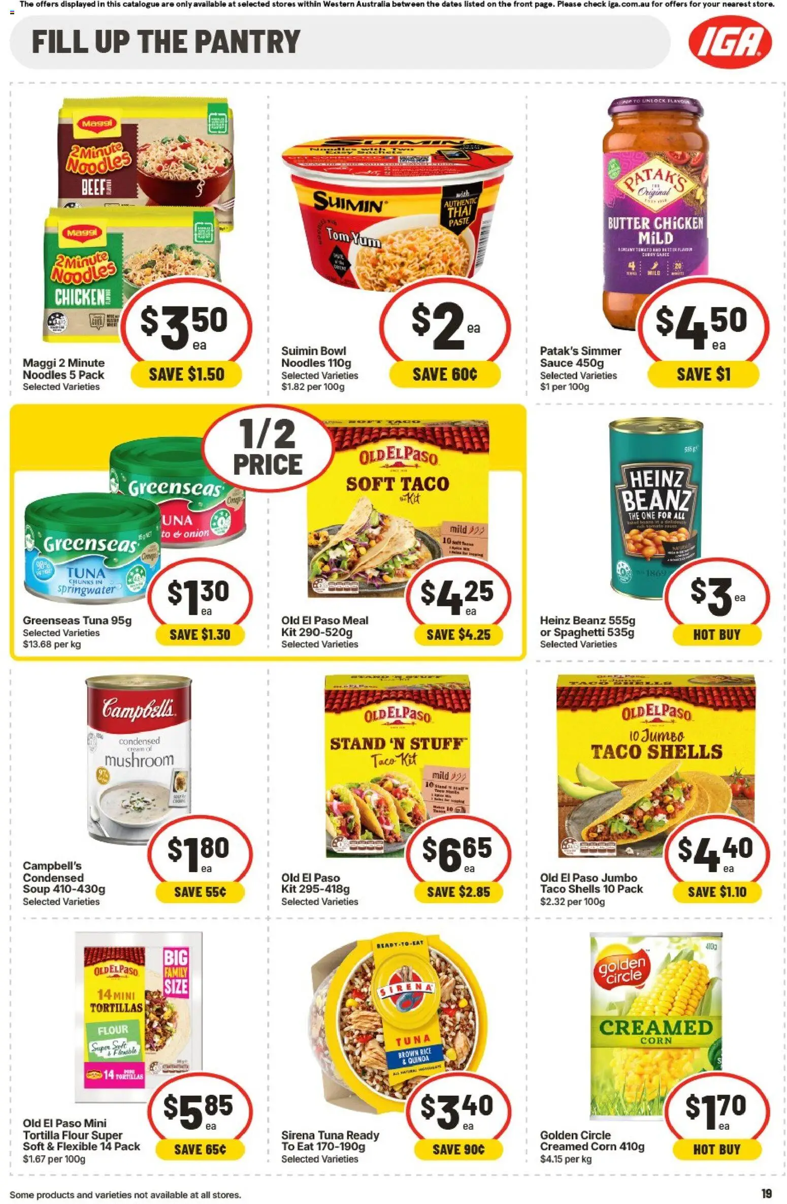 IGA catalogue - valid from 15.04.2026 | Page: 19 | Products: Butter, Honey, Sugar, Wheat