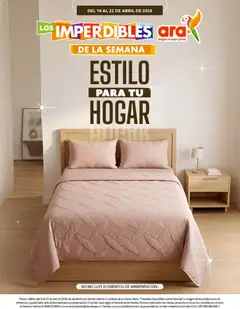 Ara catálogo - estilo para tu hogar -  Vista previa de la revista de la tienda Ara valido desde el 16.04.2026