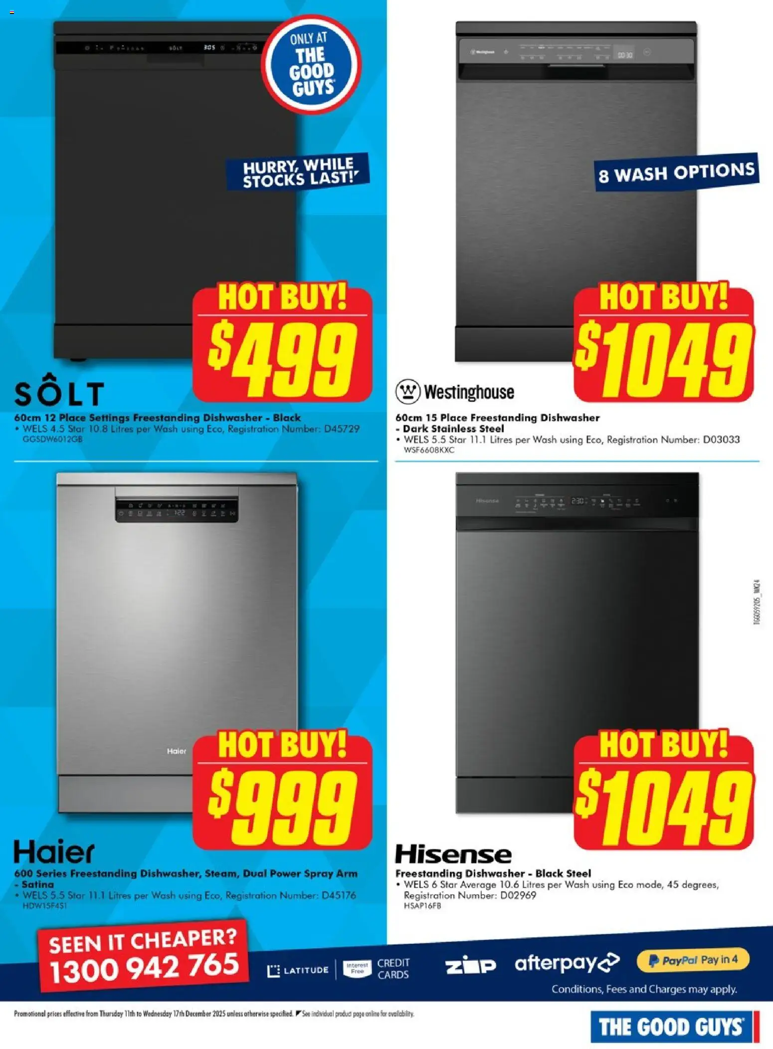 The Good Guys catalogue - valid from 10.12.2025 | Page: 5 | Products: Dishwasher
