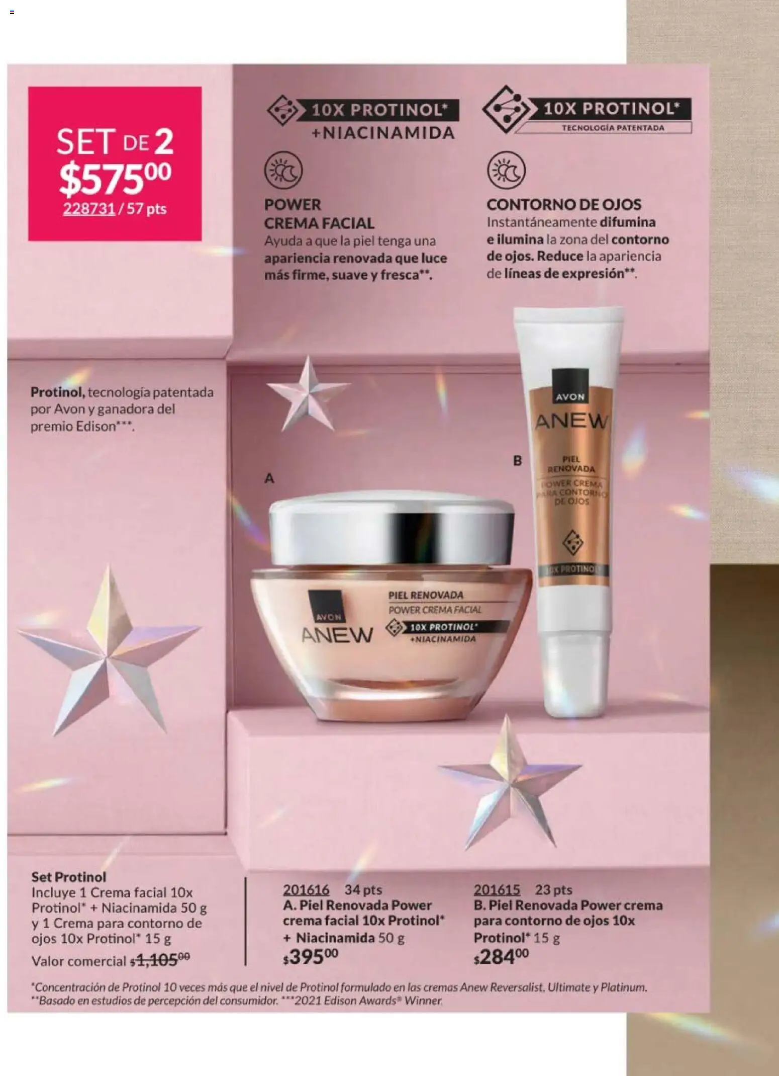 Nuevas ofertas de AVON válidas en toda la República Mexicana desde el 07.11.2025. ¡Encuentra las mejores ofertas en AVON campaña 17 2025! | Página: 96 | Productos: Contorno de ojos, Crema, Contorno