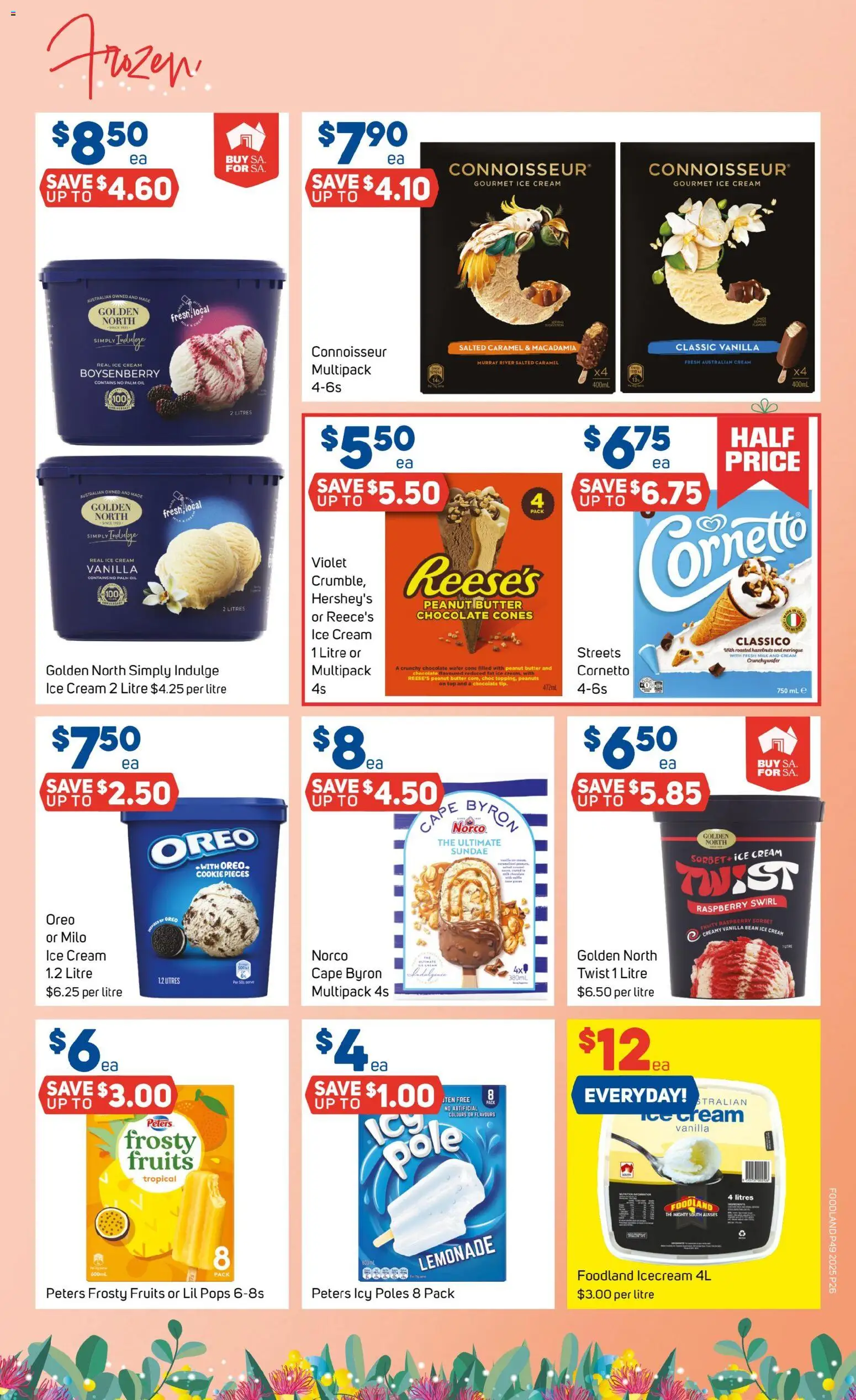 Foodland catalogue - valid from 03.12.2025 | Page: 26 | Products: Butter, Chocolate, Ice cream, Fruits