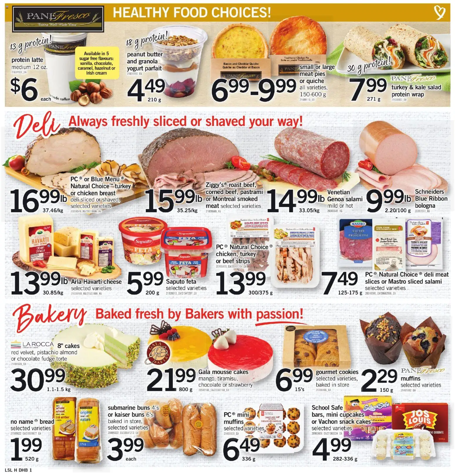Loblaws flyer valid from 01.01.2026 | Page: 4 | Products: Cream, Salad, Yogurt, Chocolate