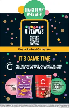 Preview of FreshCo weekly flyer / circulaire from shop FreshCo valid from 16.04.2026 | Page: 7 | Products: Nuts, Game, Butter, Chocolate