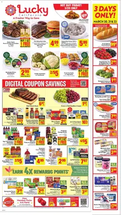 Preview of Lucky Supermarkets weekly ads valid from 18.03.2026