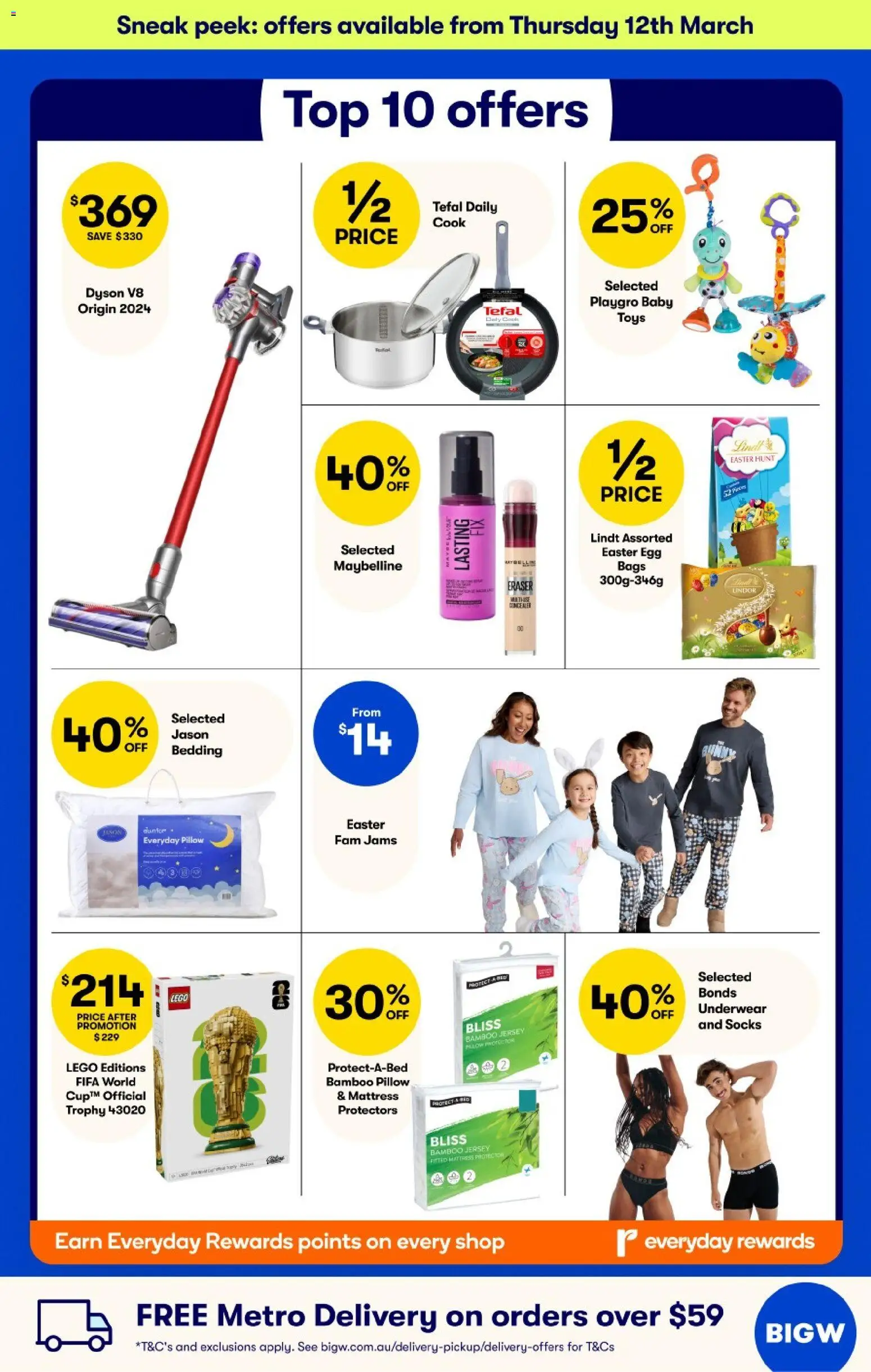 Big W catalogue - valid from 12.03.2026 | Page: 2 | Products: Underwear, Socks, Bed, Pillow