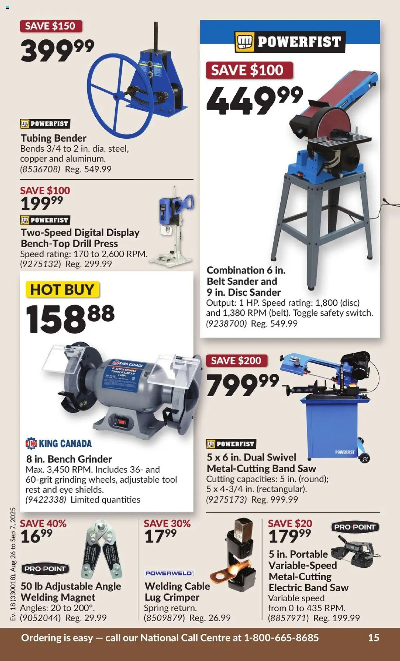Princess Auto flyer valid from 26.08.2025 | Page: 21 | Products: Belt, Cable, Grinder