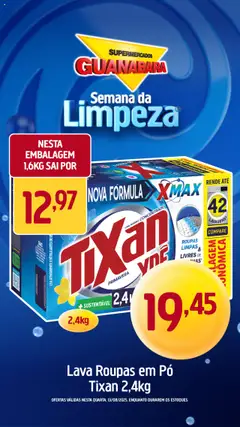 Encarte Guanabara - Pré-Visualização do folheto da loja Supermercados Guanabara, válido de 13.08.2025