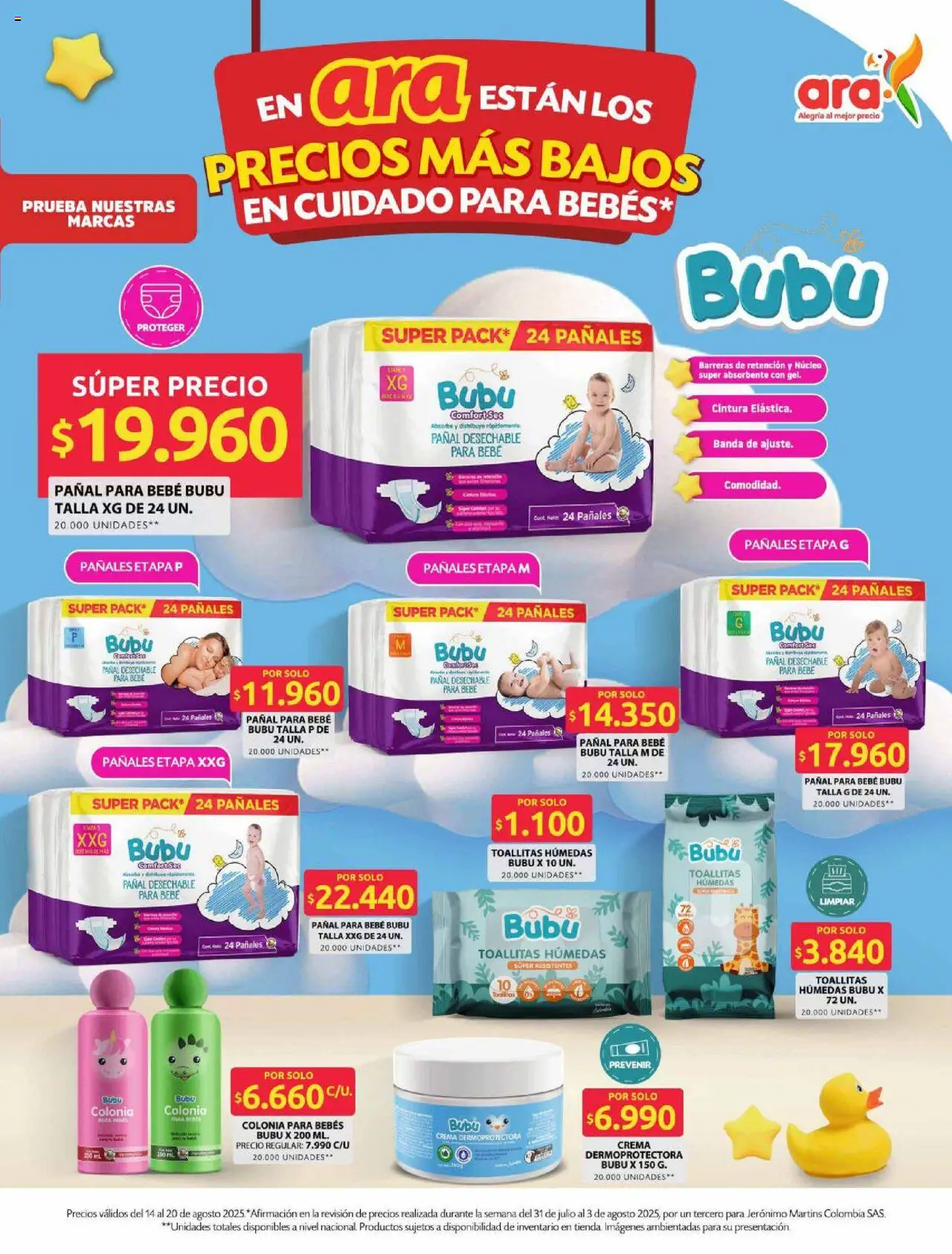 Ara revista - valida desde el 14.08.2025 | Página: 5 | Productos: Crema, Pañales