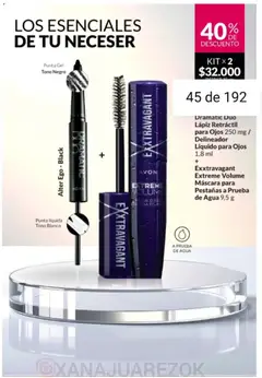 Vista previa Avon - Campaña 3/2026 válido desde el 01.03.2026 | Página: 45 | Productos: Máscara, Delineador, Neceser, Agua