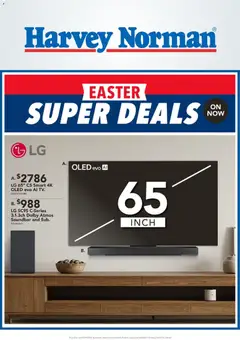 Harvey Norman Easter Super Deals on TV's & Accessories preview  - valid from 04.04.2026