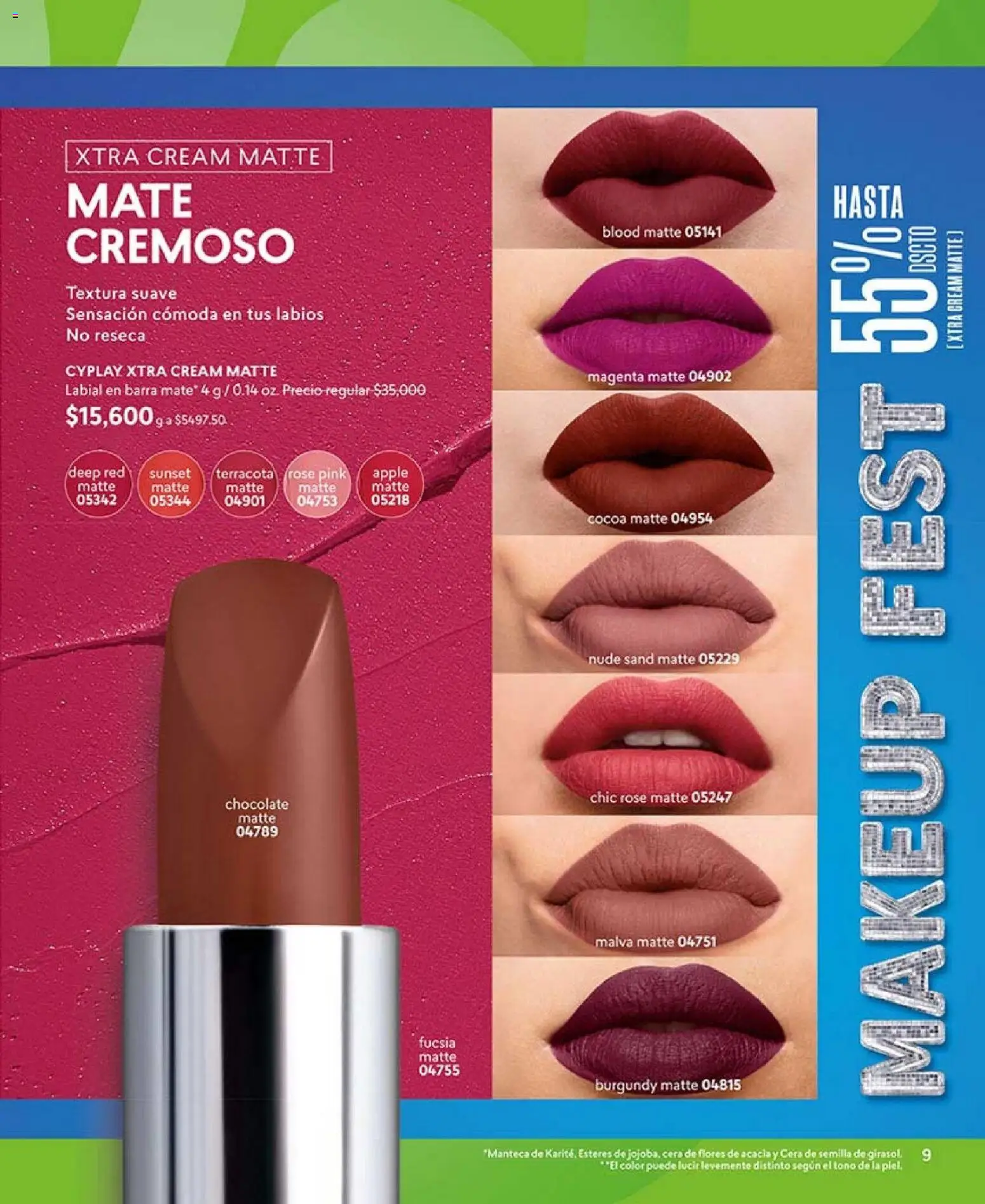 CyZone revista - valida desde el 01.04.2026 | Página: 9 | Productos: Cera, Cómoda, Manteca, Chocolate