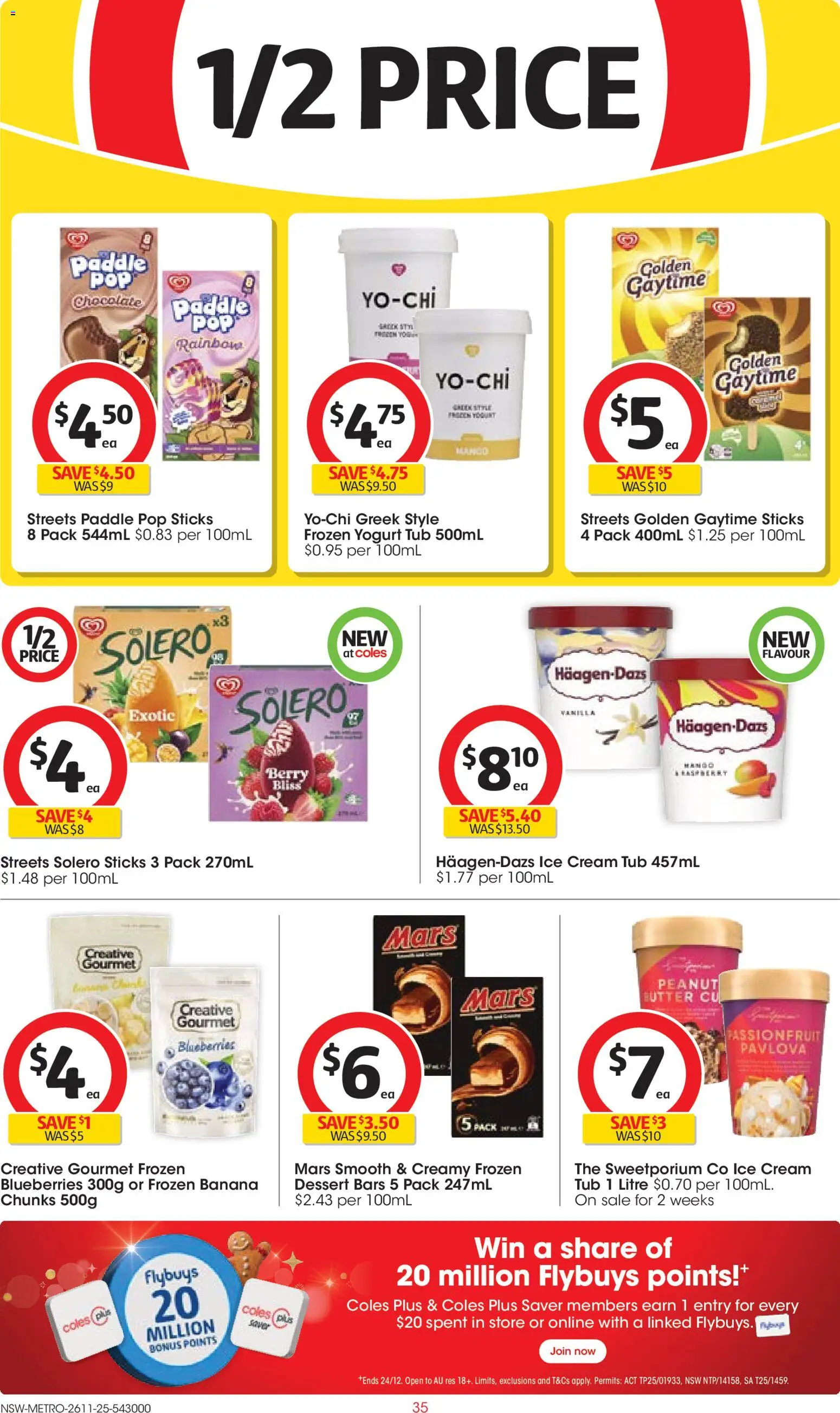 Coles catalogue - valid from 26.11.2025 | Page: 35 | Products: Butter, Cream, Ice cream, Mango