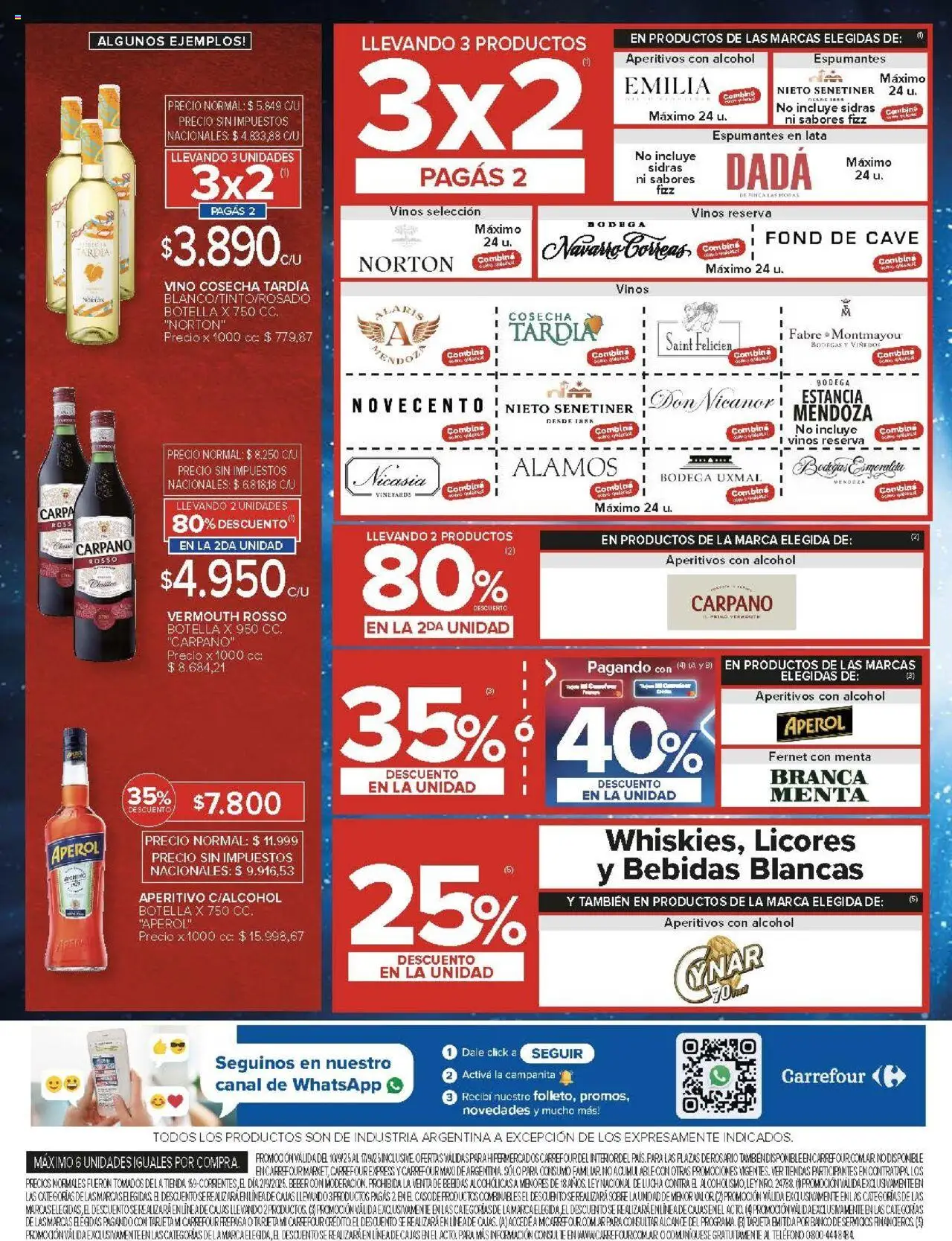 Carrefour ofertas - Salta │ válido desde el 10.09.2025 | Página: 8 | Productos: Carpa, Botella, Rosario, Vino