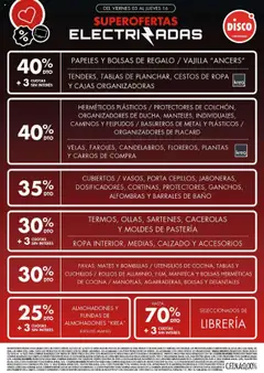 Vista previa Disco - Ofertas | Electro, T. Libre y más válido desde el 03.10.2025 | Página: 3 | Productos: Disco, Cocina, Baño, Ropa