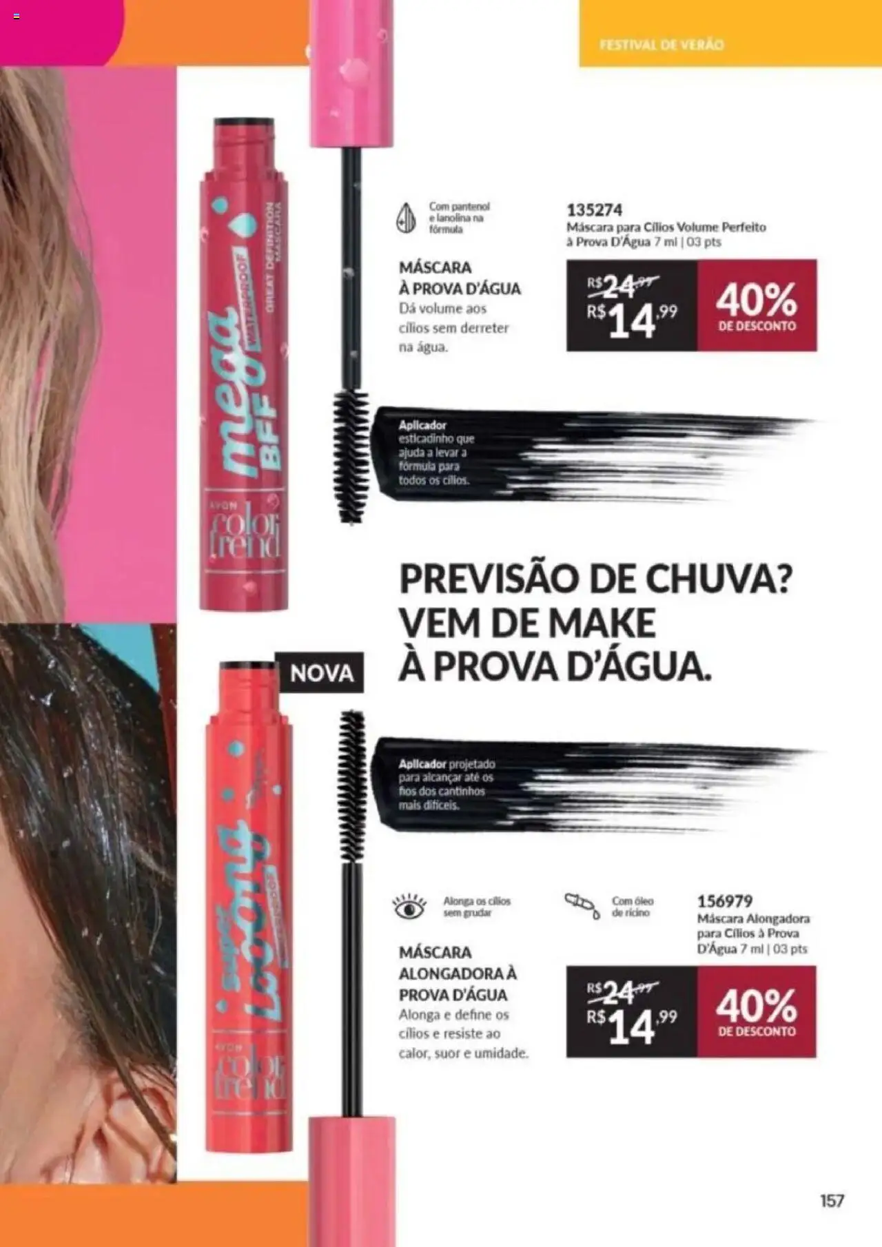 Avon Folheto - válido de 26.09.2025 | Página: 157 | Produtos: Máscara para cílios, Óleo