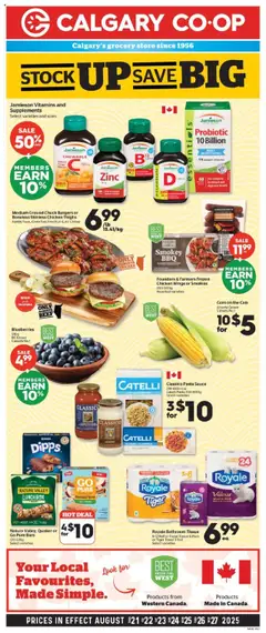 Preview of Calgary Co-op weekly flyer / circulaire from shop Calgary Co-op valid from 21.08.2025
