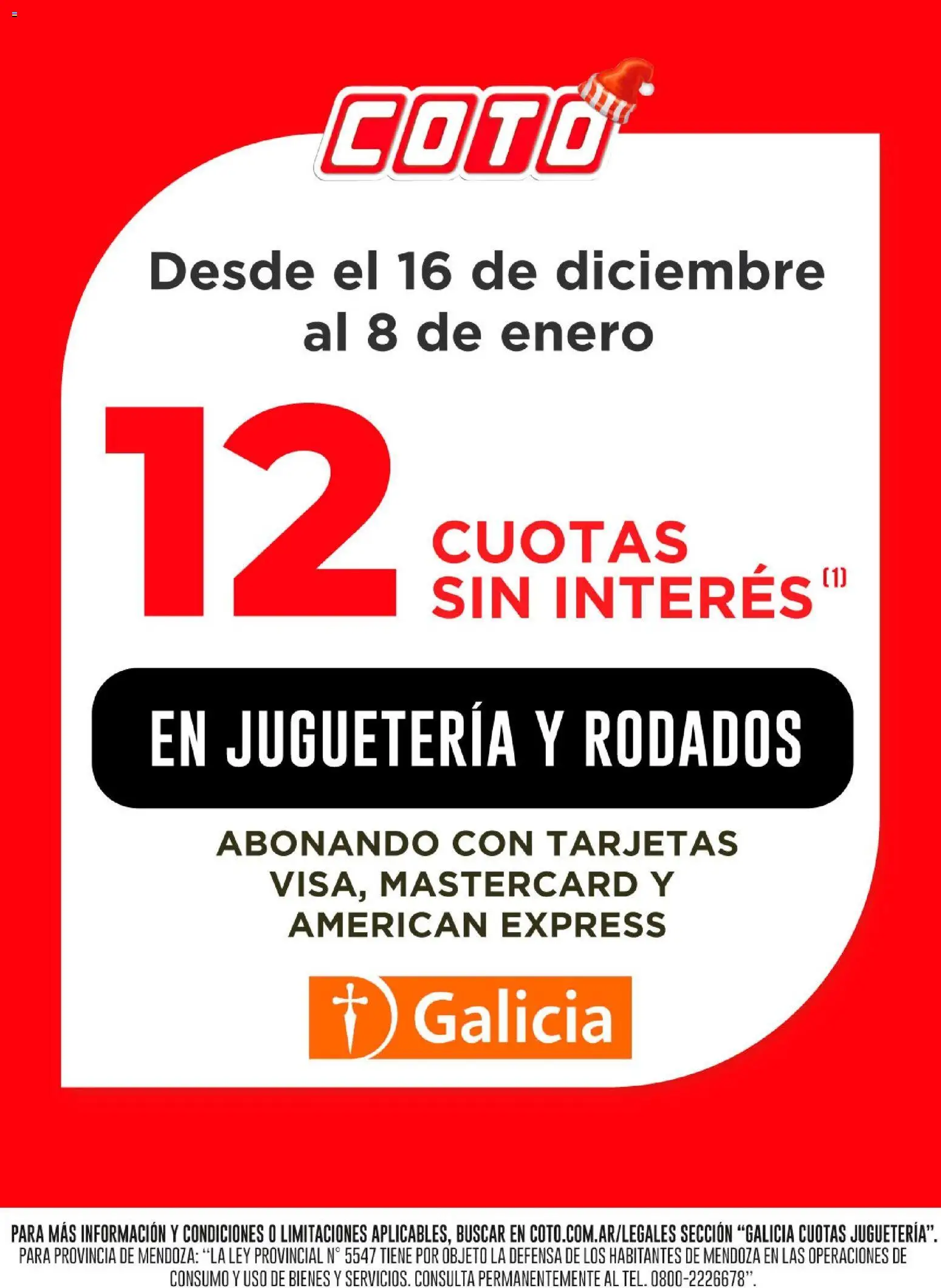 Coto - Galicia Cuotas Jugueteria │ válido desde el 16.12.2025 | Página: 1