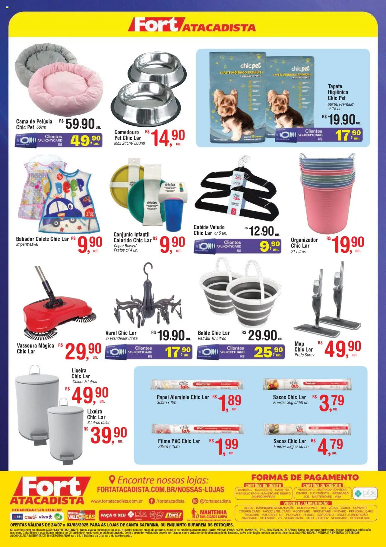 Fort Atacadista Folheto - válido de 24.07.2025 | Página: 2 | Produtos: Cama, Freezer, Tapete, Pelúcia