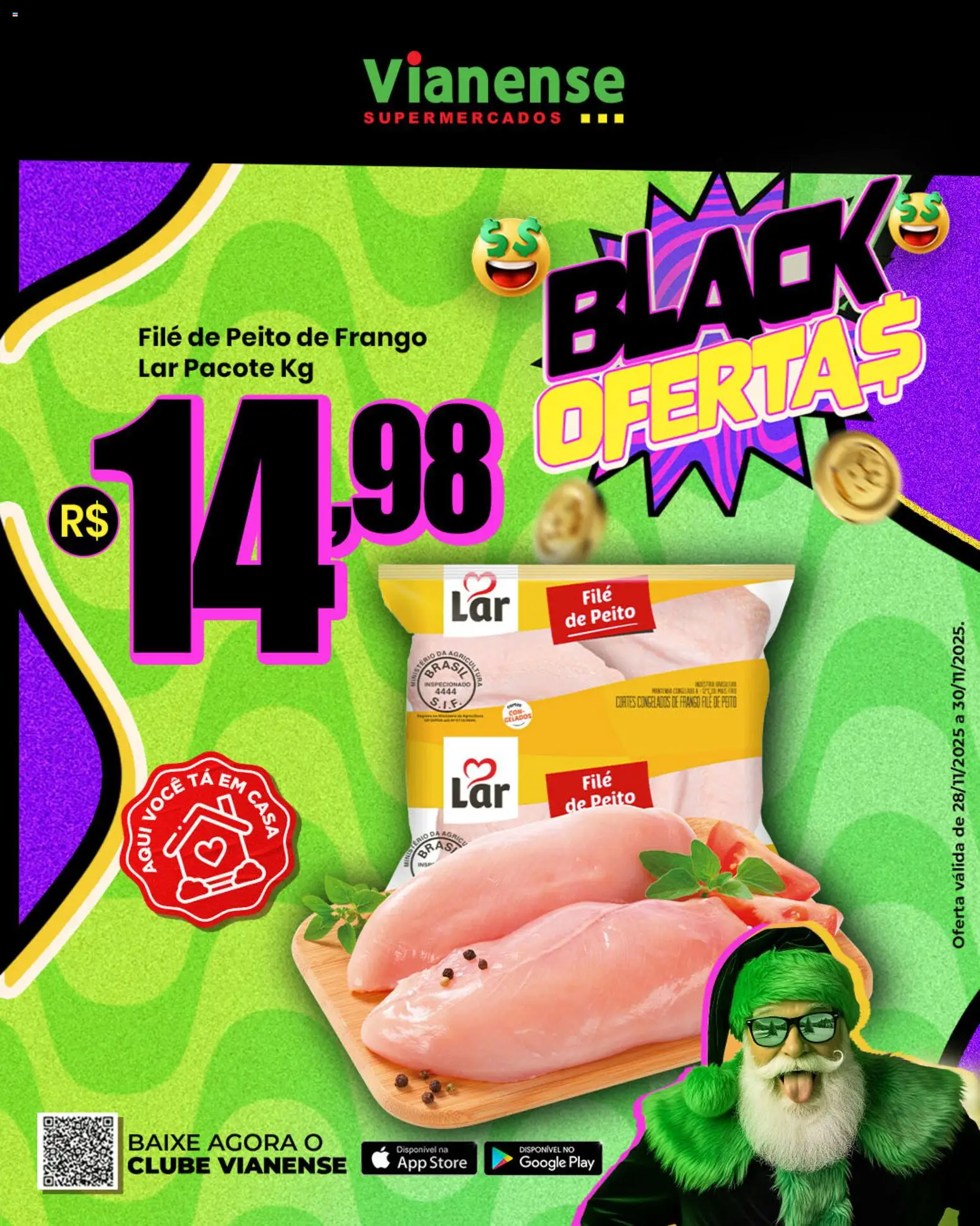 Vianense Folheto - válido de 28.11.2025 | Página: 3 | Produtos: Frango, Peito de frango