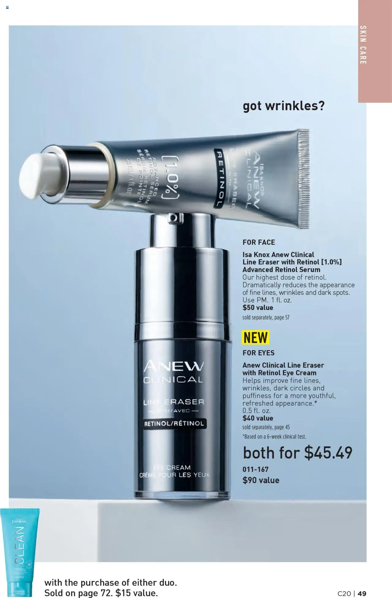 Avon Brochure - valid from 24.09.2025 | Page: 49 | Products: Eraser, Eye Cream, Cream