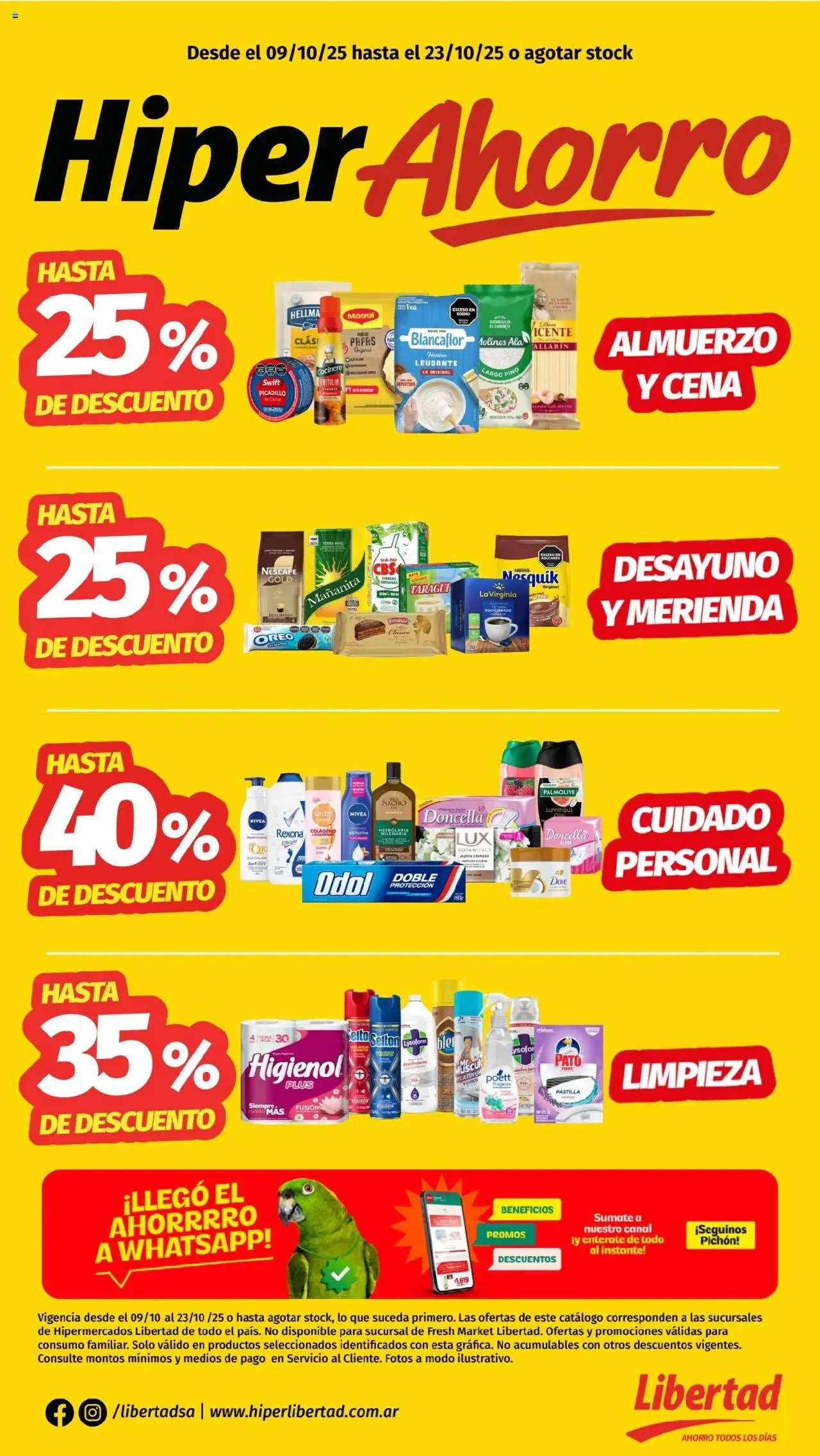 Hipermercado Libertad catálogo │ válido desde el 09.10.2025 | Página: 1 | Productos: Mate, Harina, Yerba, Picadillo