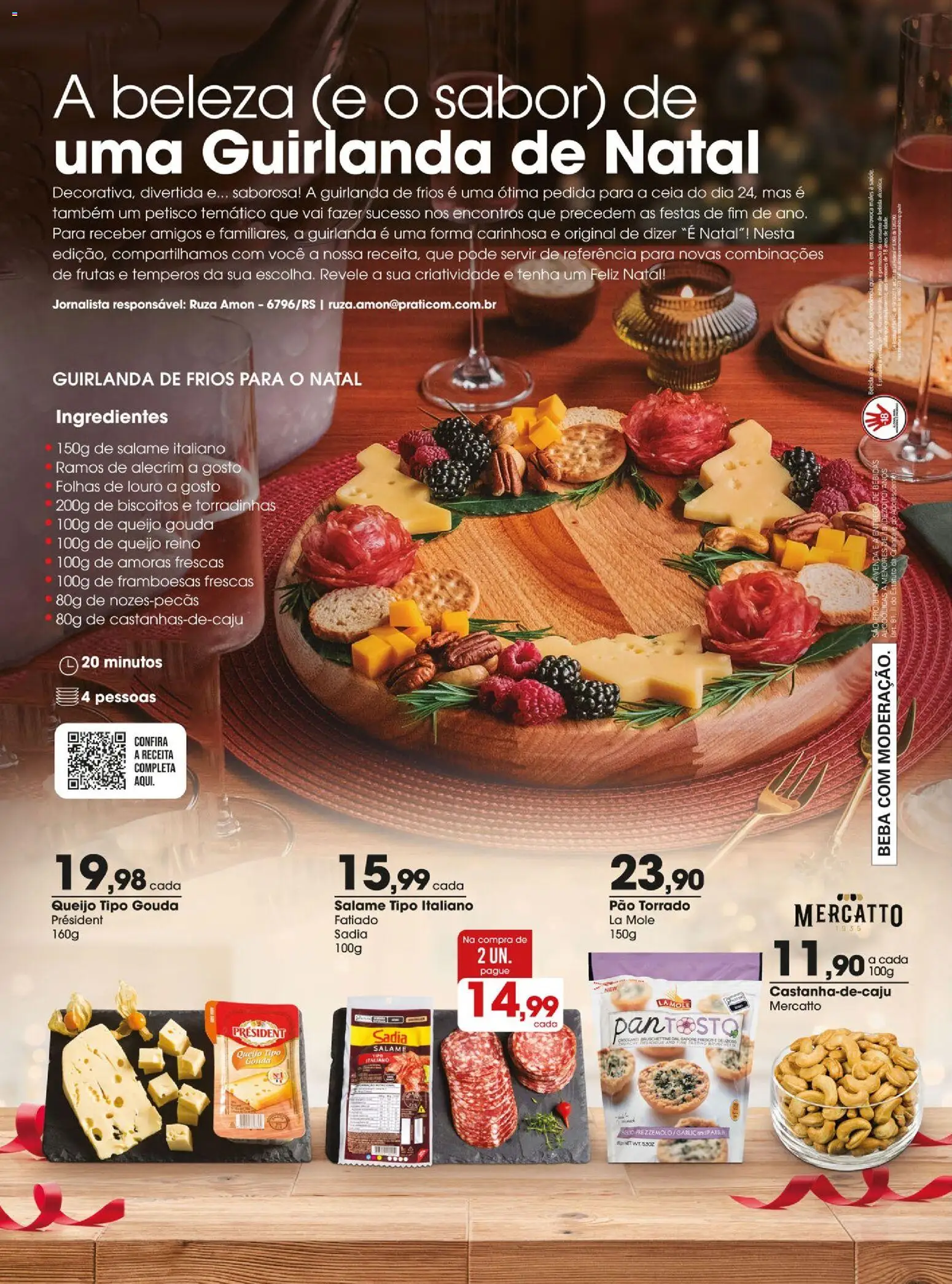 Zaffari Folheto - válido de 02.12.2025 | Página: 2 | Produtos: Queijo, Gouda, Biscoitos, Bebida