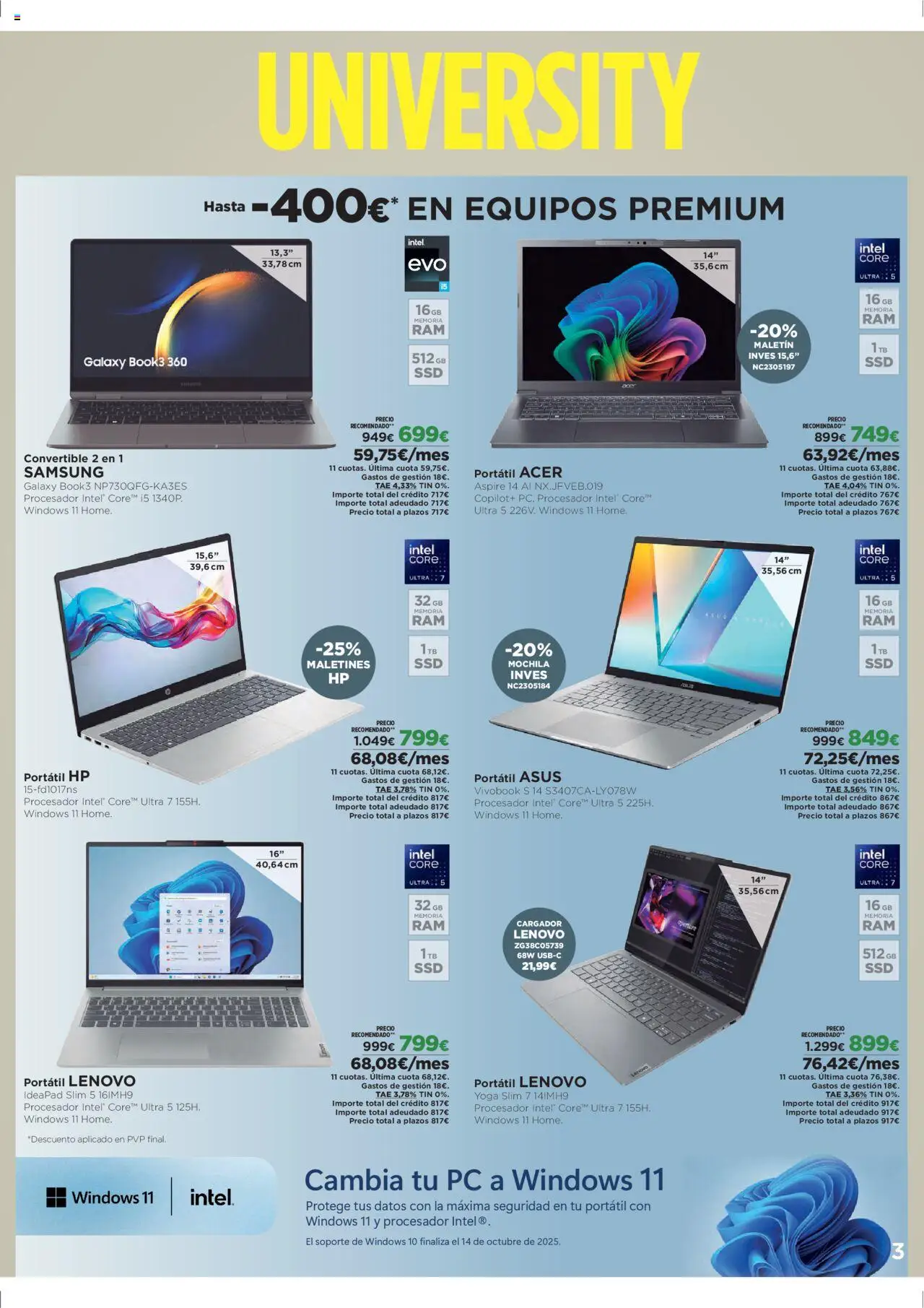 Nuevas ofertas de El Corte Inglés válidas en toda la República Mexicana desde el 08.09.2025. ¡Encuentra las mejores ofertas en El Corte Inglés - Catálogo University! | Página: 3 | Productos: Mochila, Cargador, Té