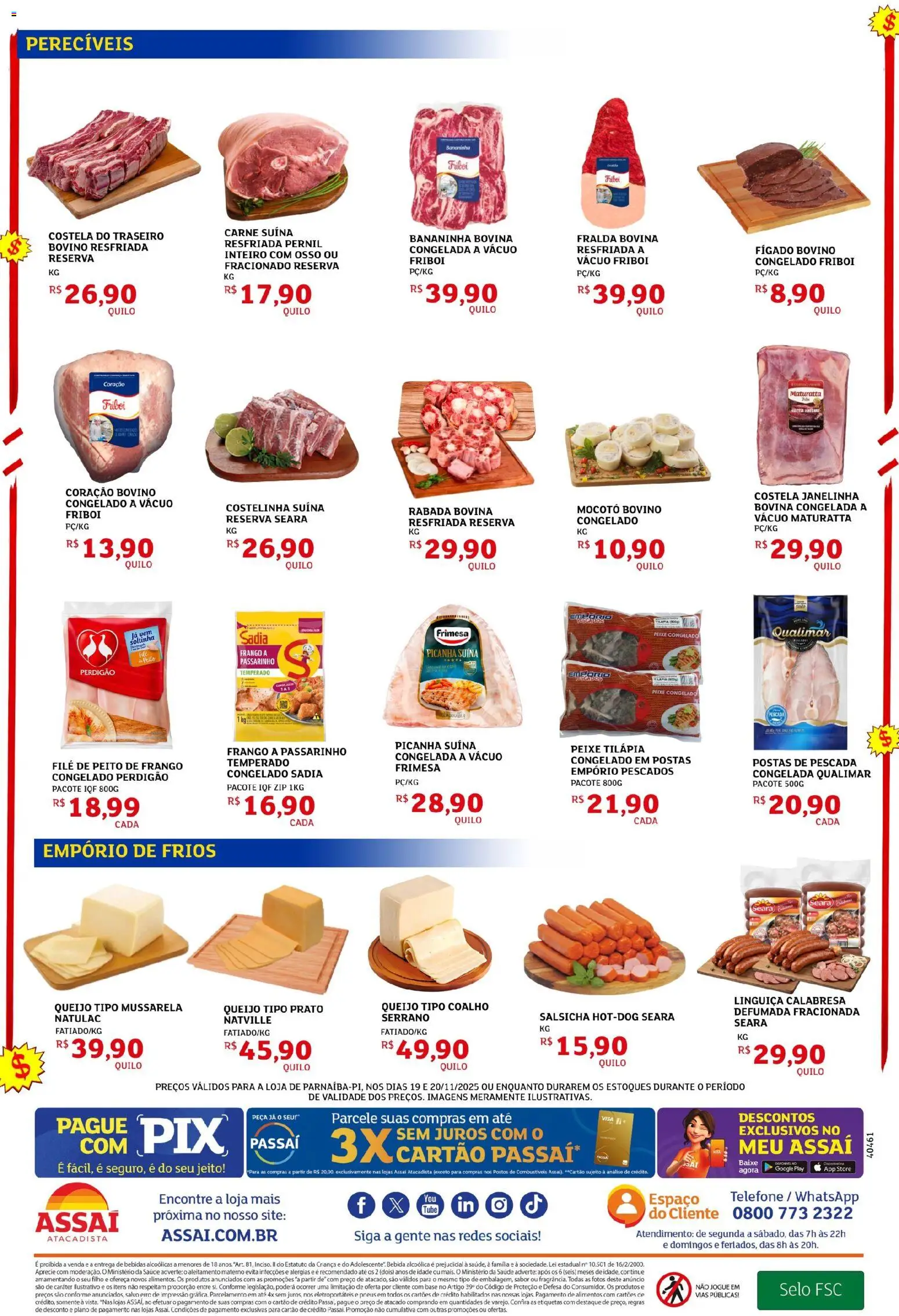 Assaí Atacadista Folheto - válido de 20.11.2025 | Página: 2 | Produtos: Tilápia, Pneus, Base, Bebida
