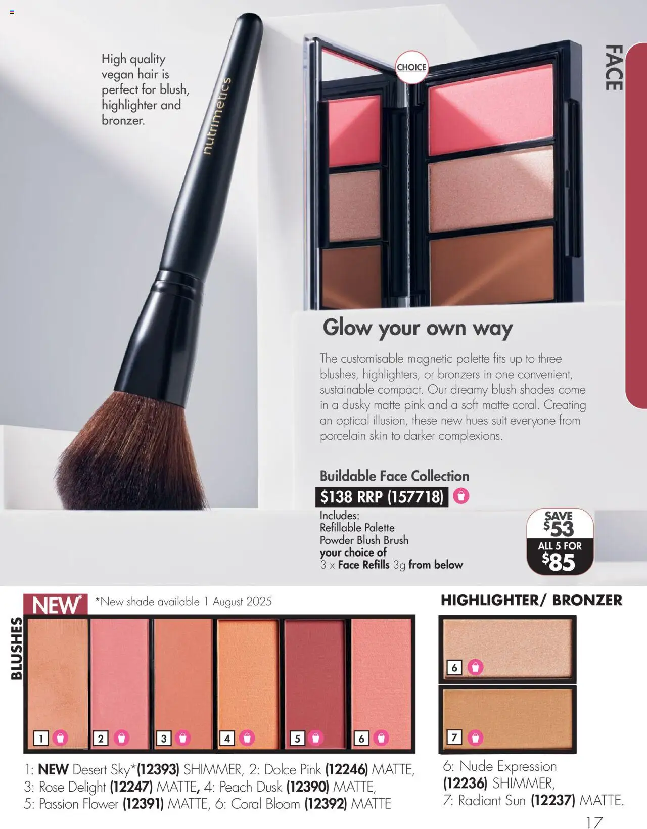 Nutrimetics catalogue - valid from 01.07.2025 | Page: 17 | Products: Powder, Blush, Sustainable, Peach