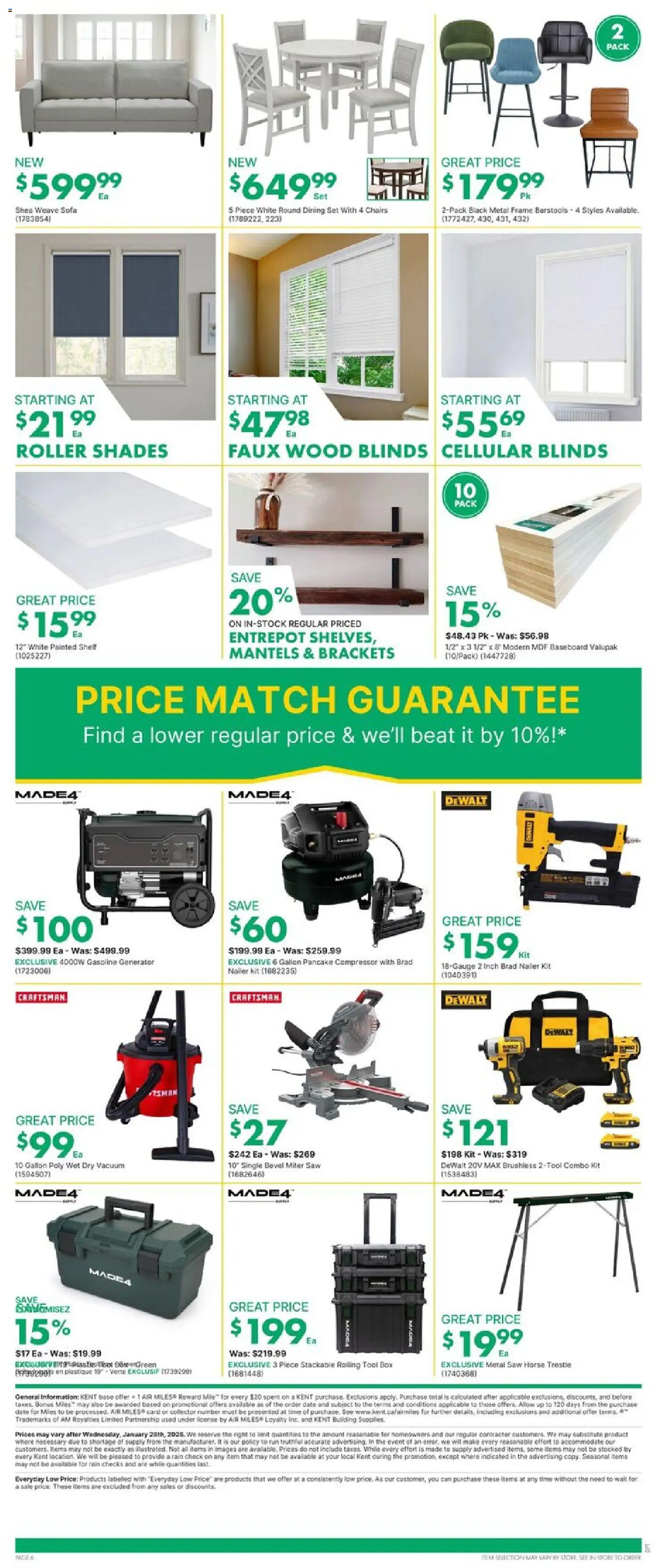 Kent flyer valid from 22.01.2026 | Page: 6 | Products: Sofa, Shelf, Box