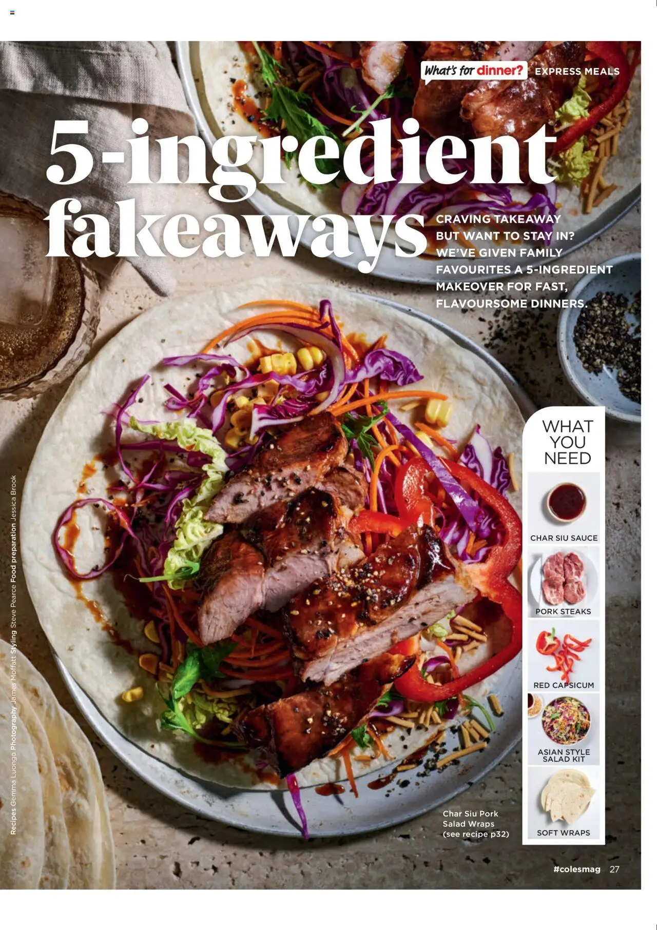 Coles catalogue - valid from 07.08.2025 | Page: 27 | Products: Capsicum, Pork, Salad, Sauce