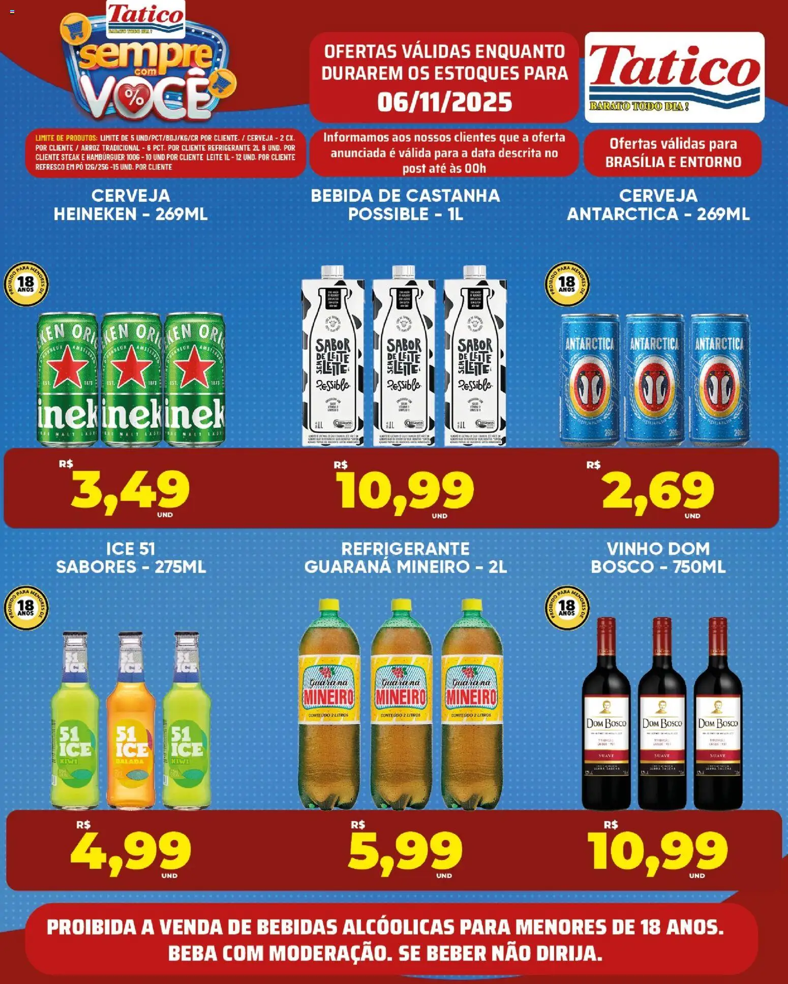 Tatico Folheto - válido de 06.11.2025 | Página: 20 | Produtos: Arroz, Cerveja Heineken, Refrigerante, Pá