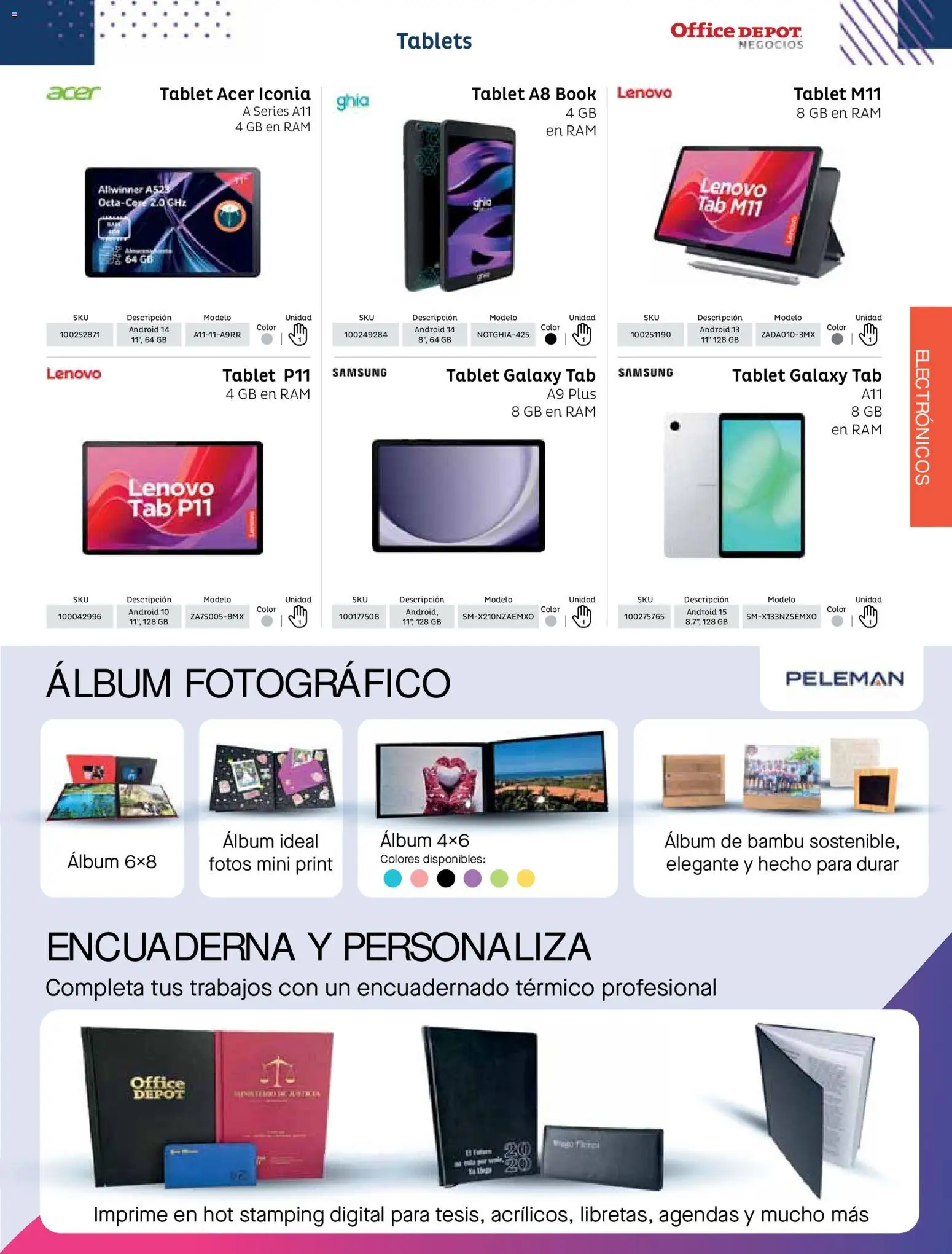 Nuevas ofertas de Office Depot válidas en toda la República Mexicana desde el 12.01.2026. ¡Encuentra las mejores ofertas en Office Depot catálogo 2026! | Página: 179 | Productos: Tablet