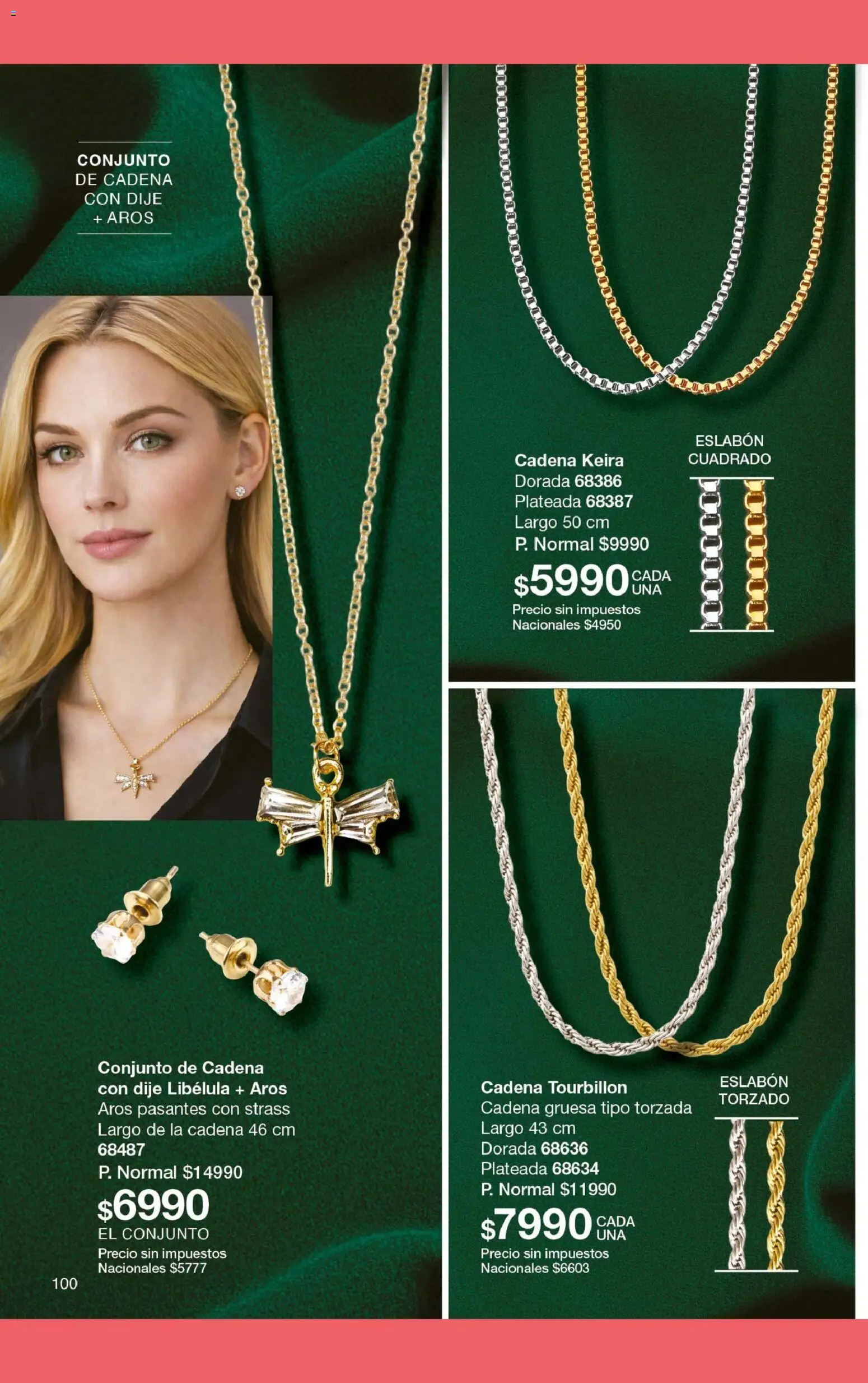 Gigot - CAMPAÑA 07 │ válido desde el 01.04.2026 | Página: 106 | Productos: Conjunto, Aros, Dije, Cadena