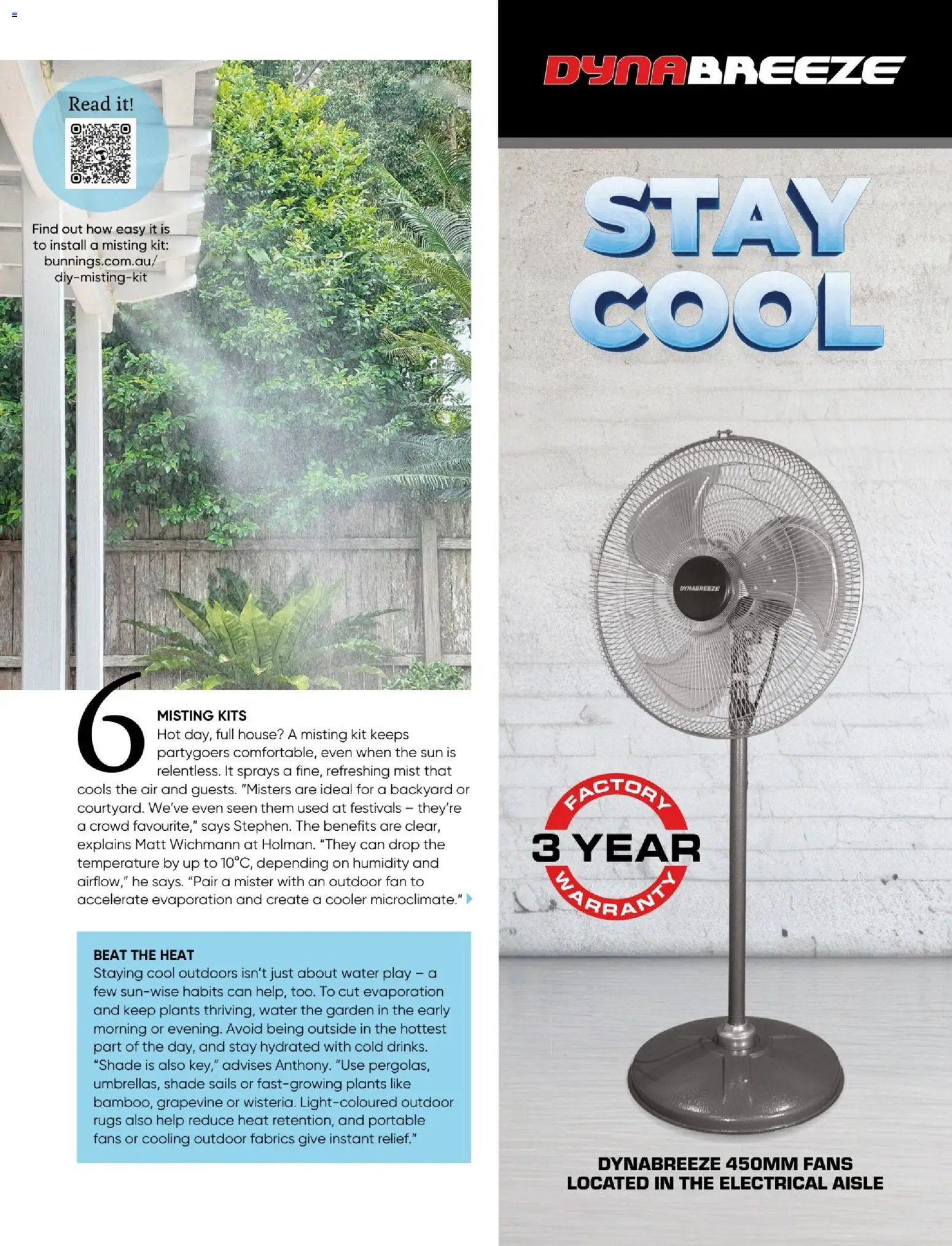 Bunnings Warehouse catalogue - valid from 01.12.2025 | Page: 57 | Products: Kits, Water, Rugs, Fan