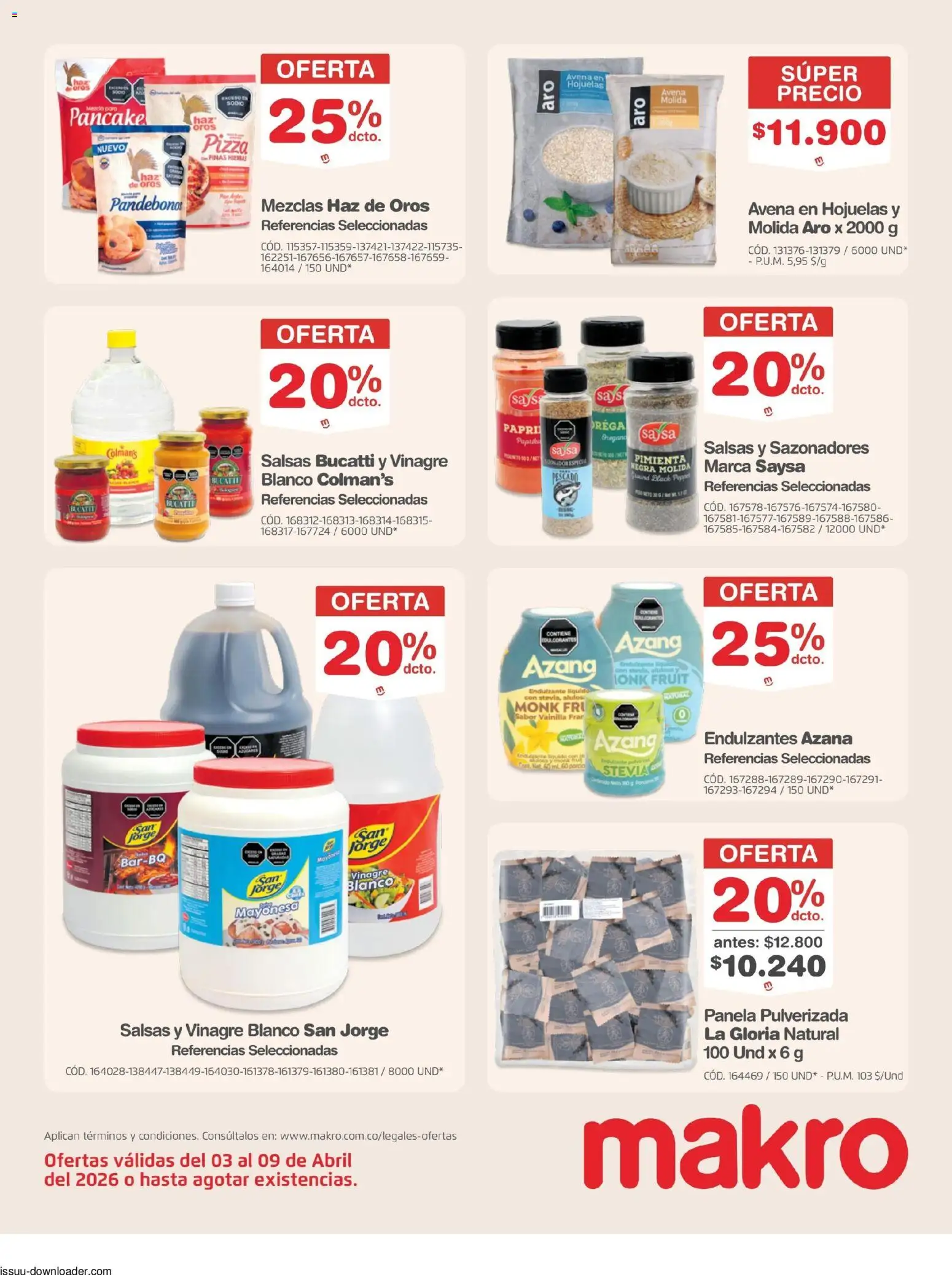 Makro revista - valida desde el 03.04.2026 | Página: 10 | Productos: Pescado, Pimienta, Champaña, Mayonesa