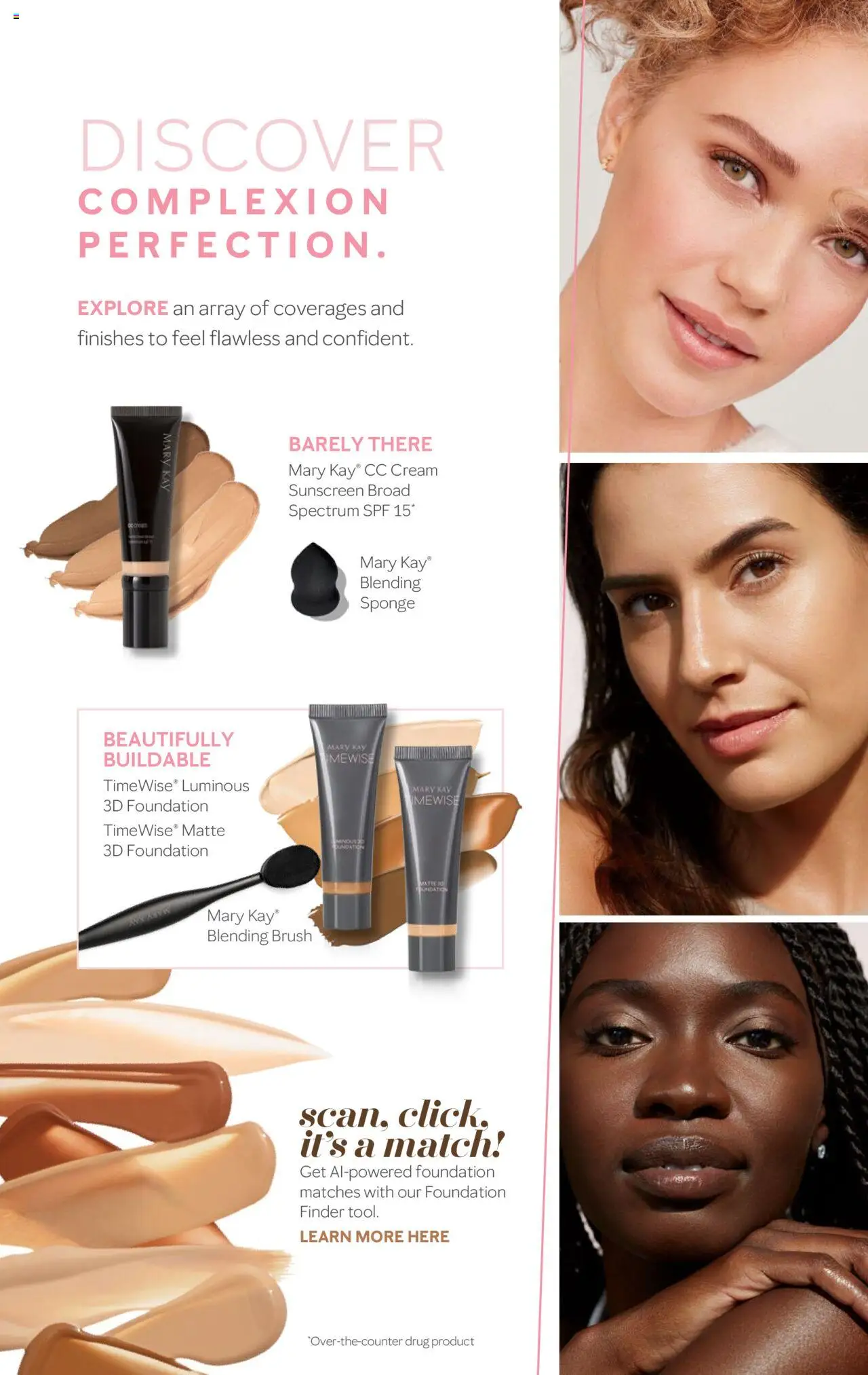 Mary Kay Skin Care 101 - valid from 16.09.2025 | Page: 33 | Products: Foundation, Brush, Sunscreen, Cream